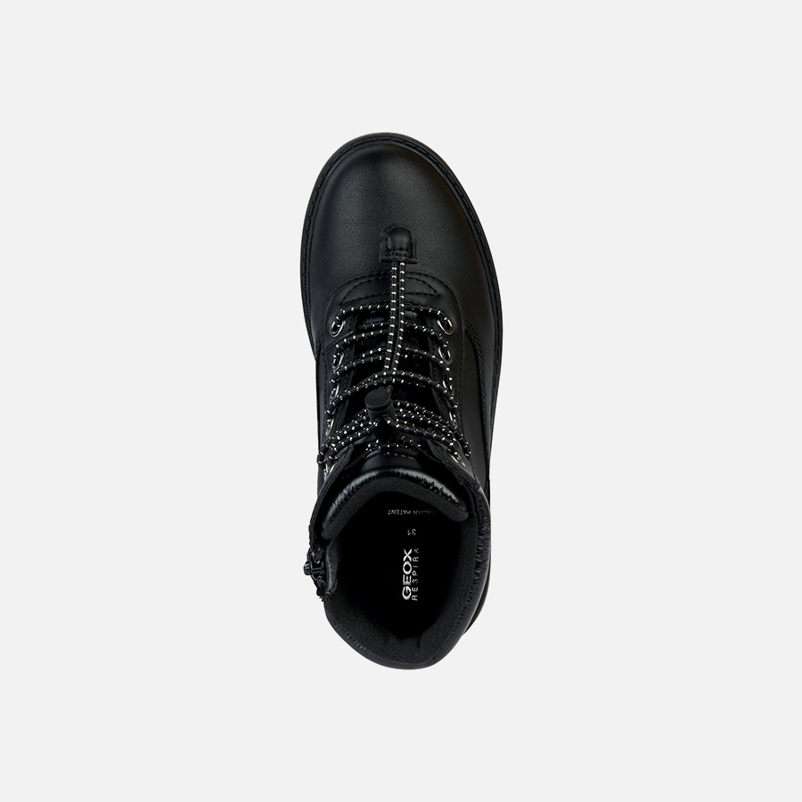Black Girls Ankle Boots Geox Casey B ABX - Girls