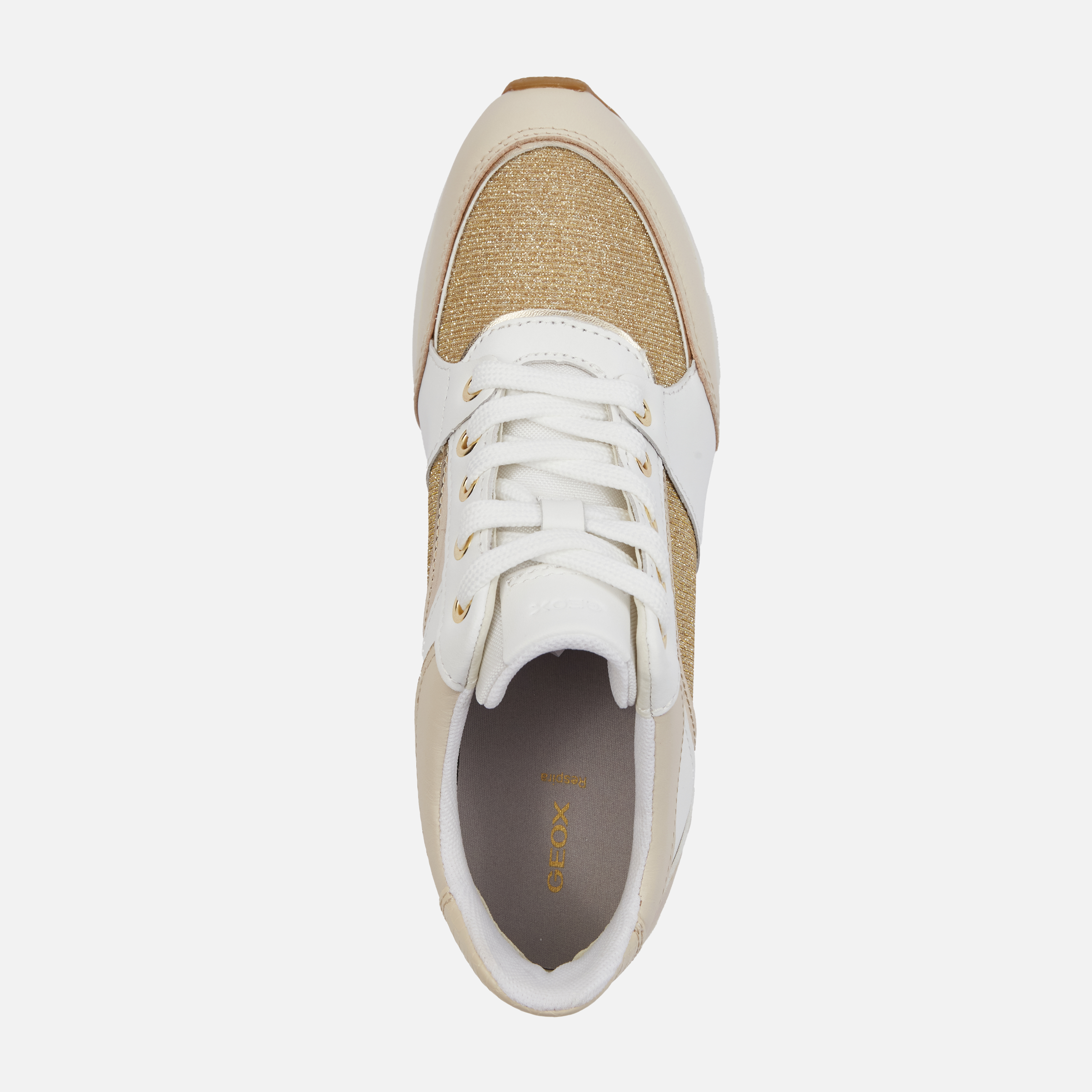 White women's sneakers Geox Zosma - Women's