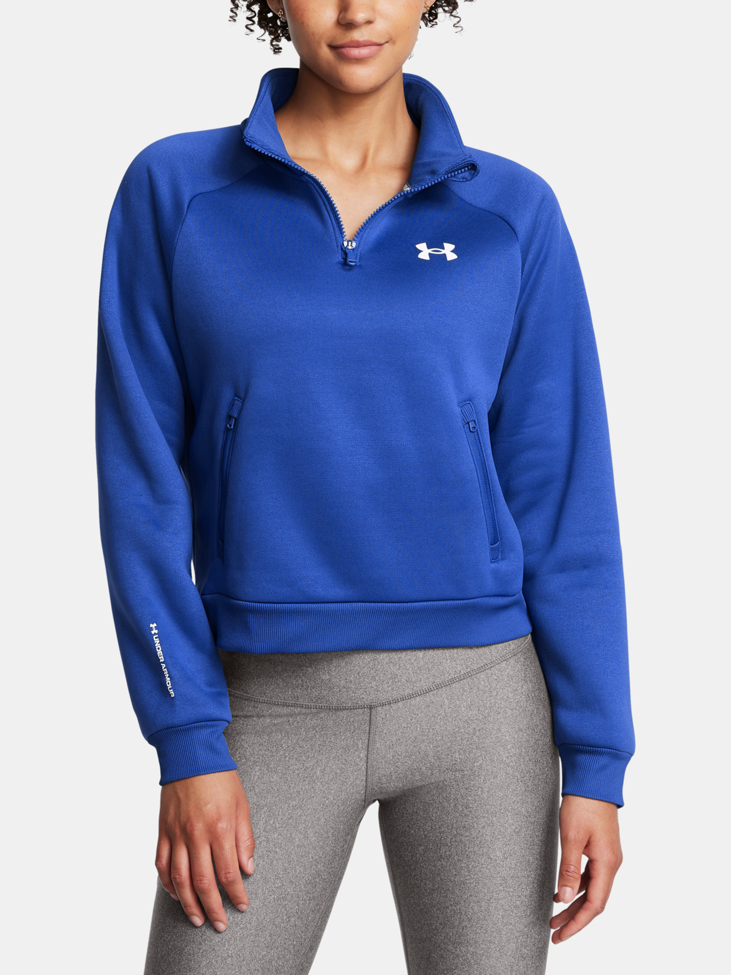 Women's Sweatshirt Under Armour UA Armour Flc Pro HZ-BLU - Women's