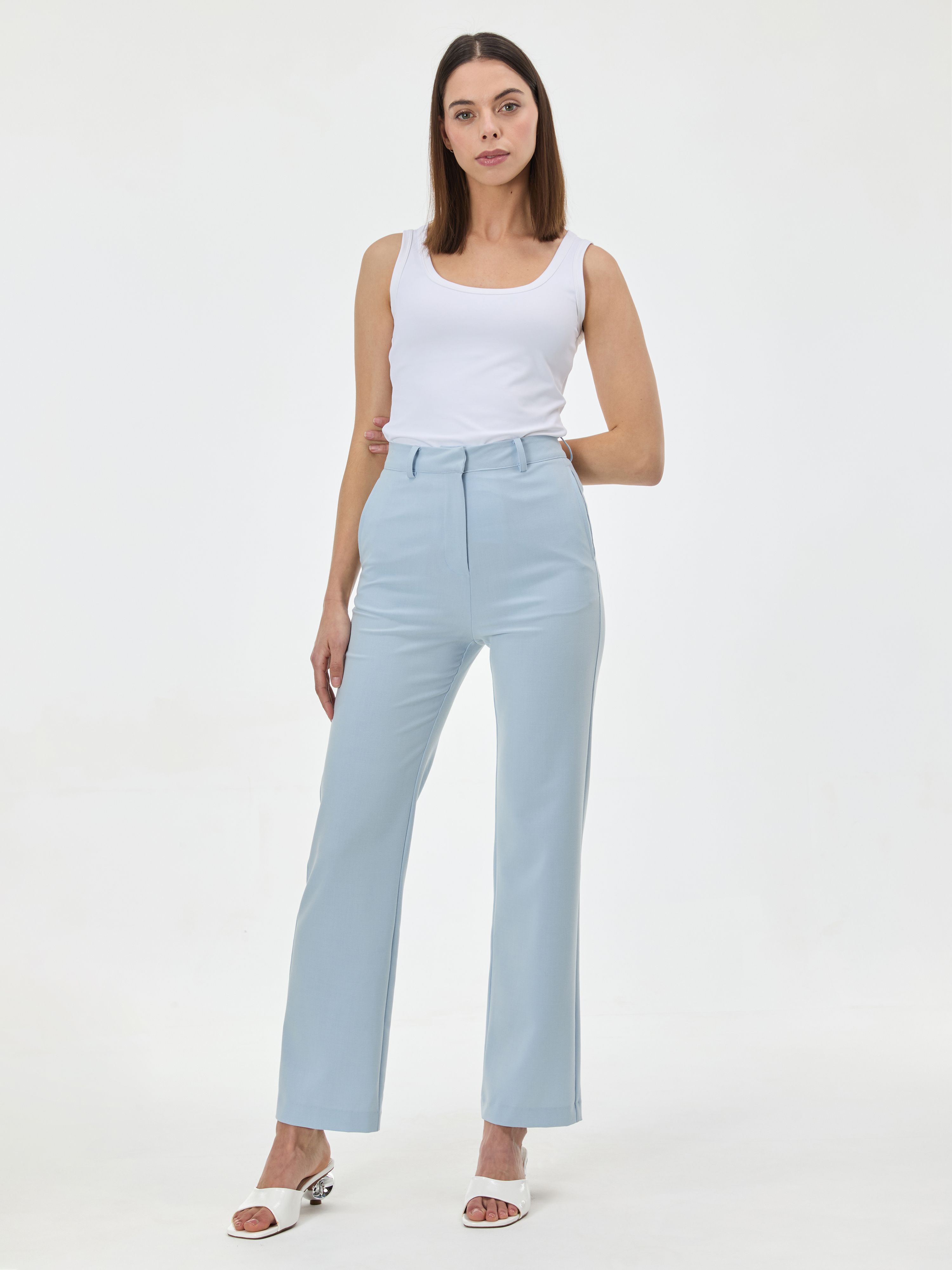 Светлосини прави панталони ORSAY