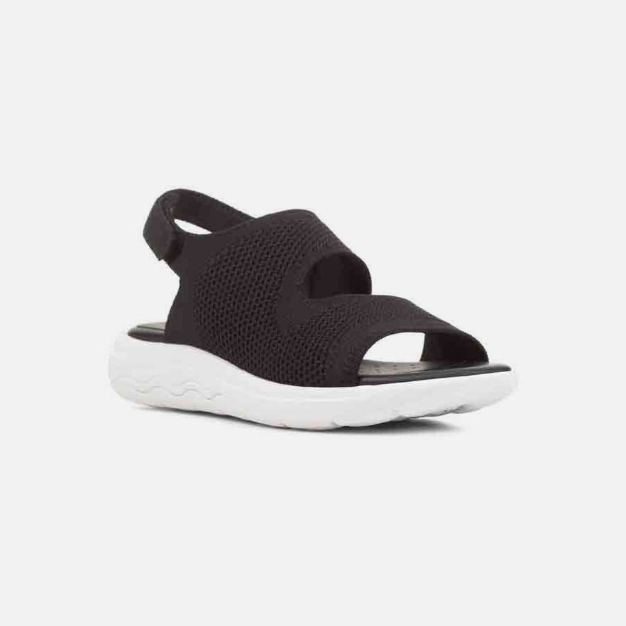 Black women's sandals Geox Spherica Ec5 A - Women's