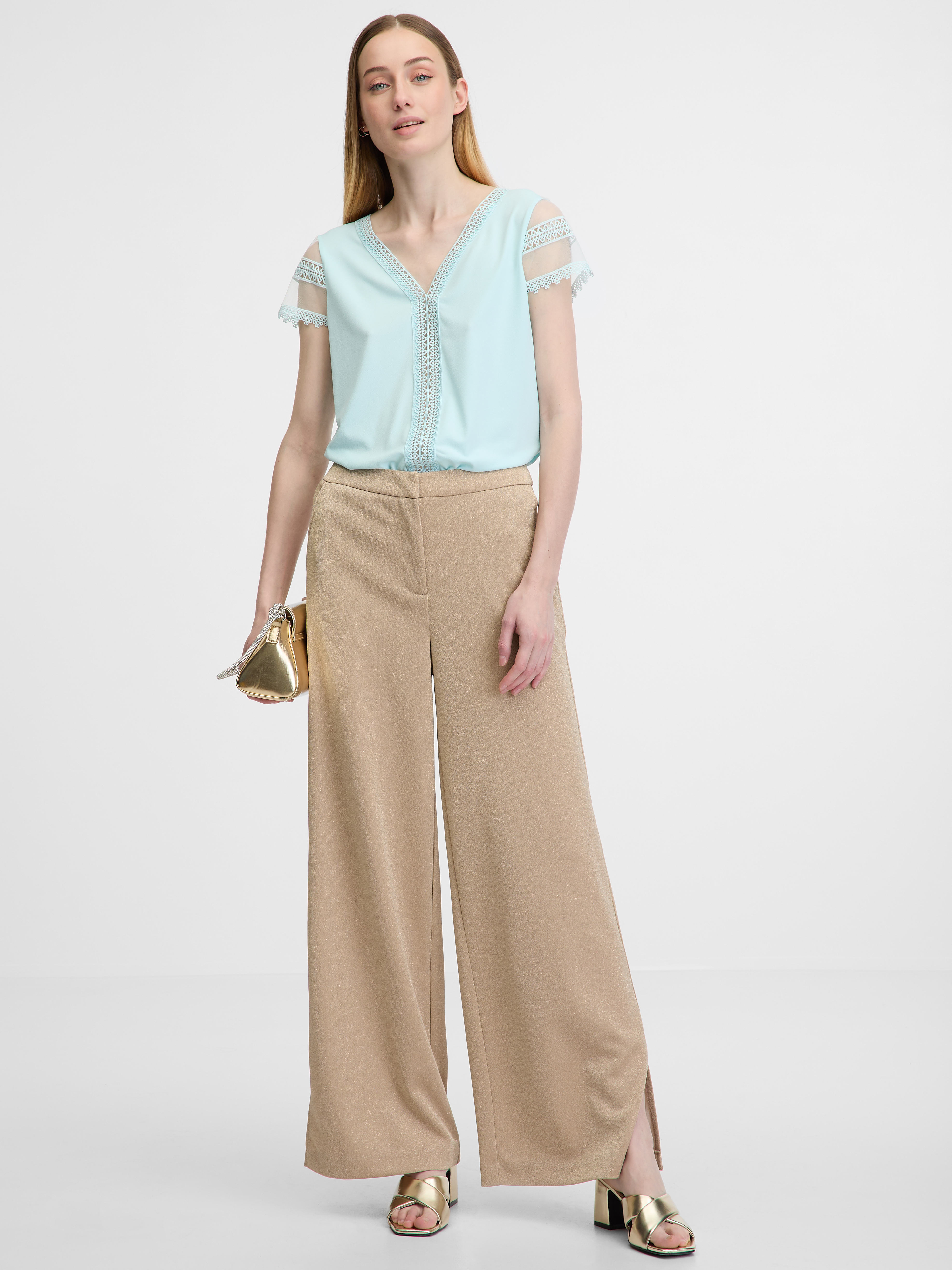 Orsay Light blue women&#039;s short-sleeved t-shirt - Women&#039;s