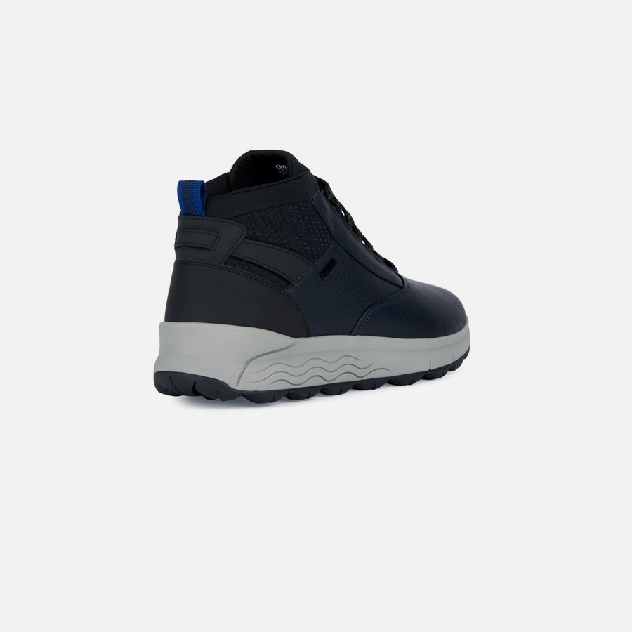Dark blue men&#039;s ankle boots Geox Spherica 4x4 B Abx - Men&#039;s