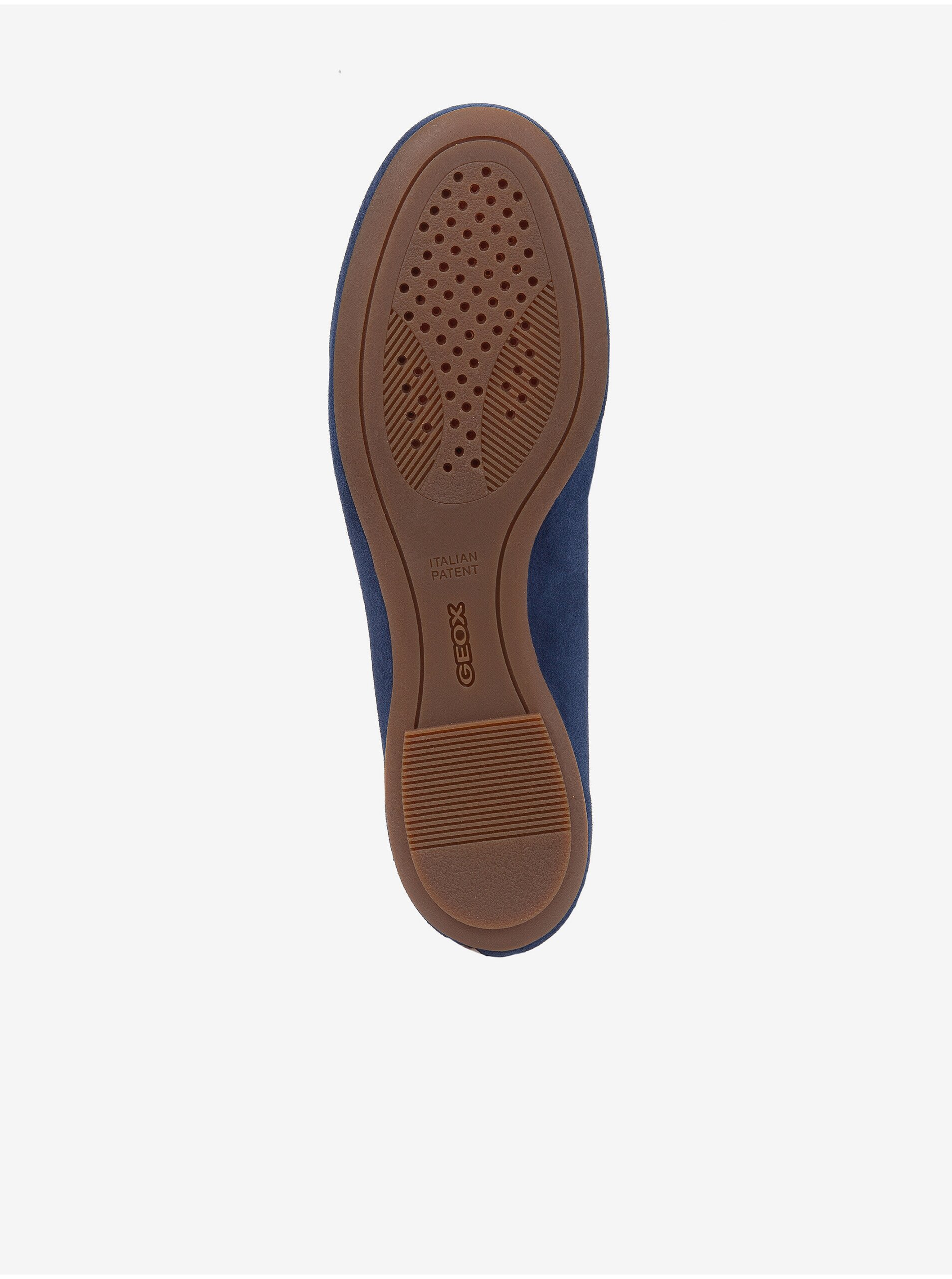 Balerini, mocasini pentru femei Geox - albastru inchis