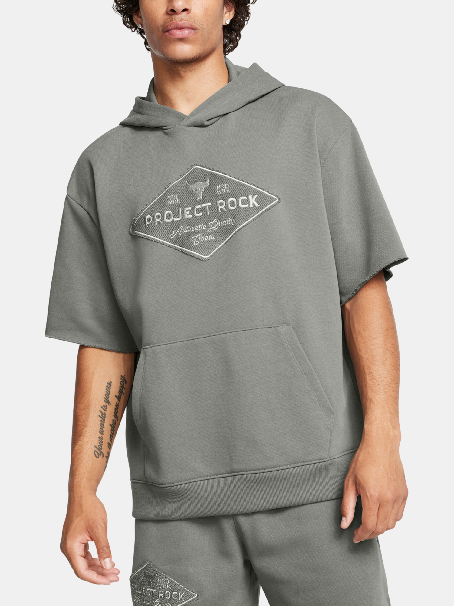 Under Armour Sweatshirt Pjt Rck HWT SS Hdy Tools-GRN - Men&#039;s