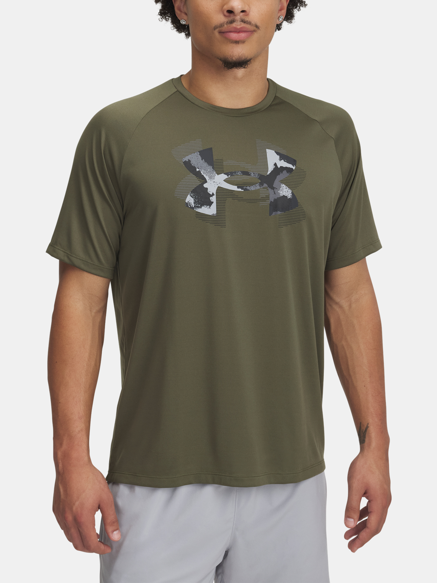 Mens T-shirt Under Armour UA M TECH PRINT FILL SS - Mens