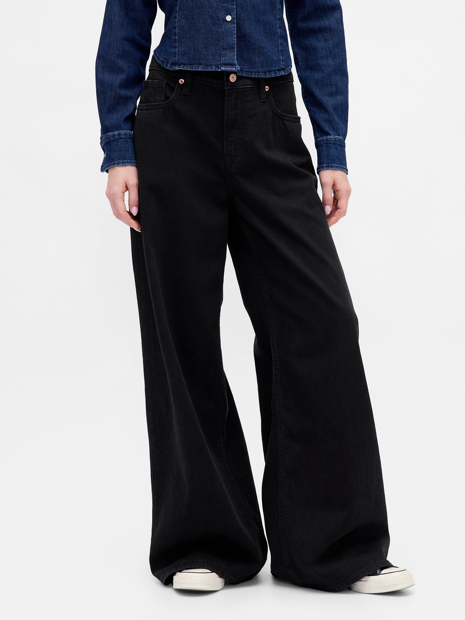 Blugi largi pentru femei GAP UltraSoft