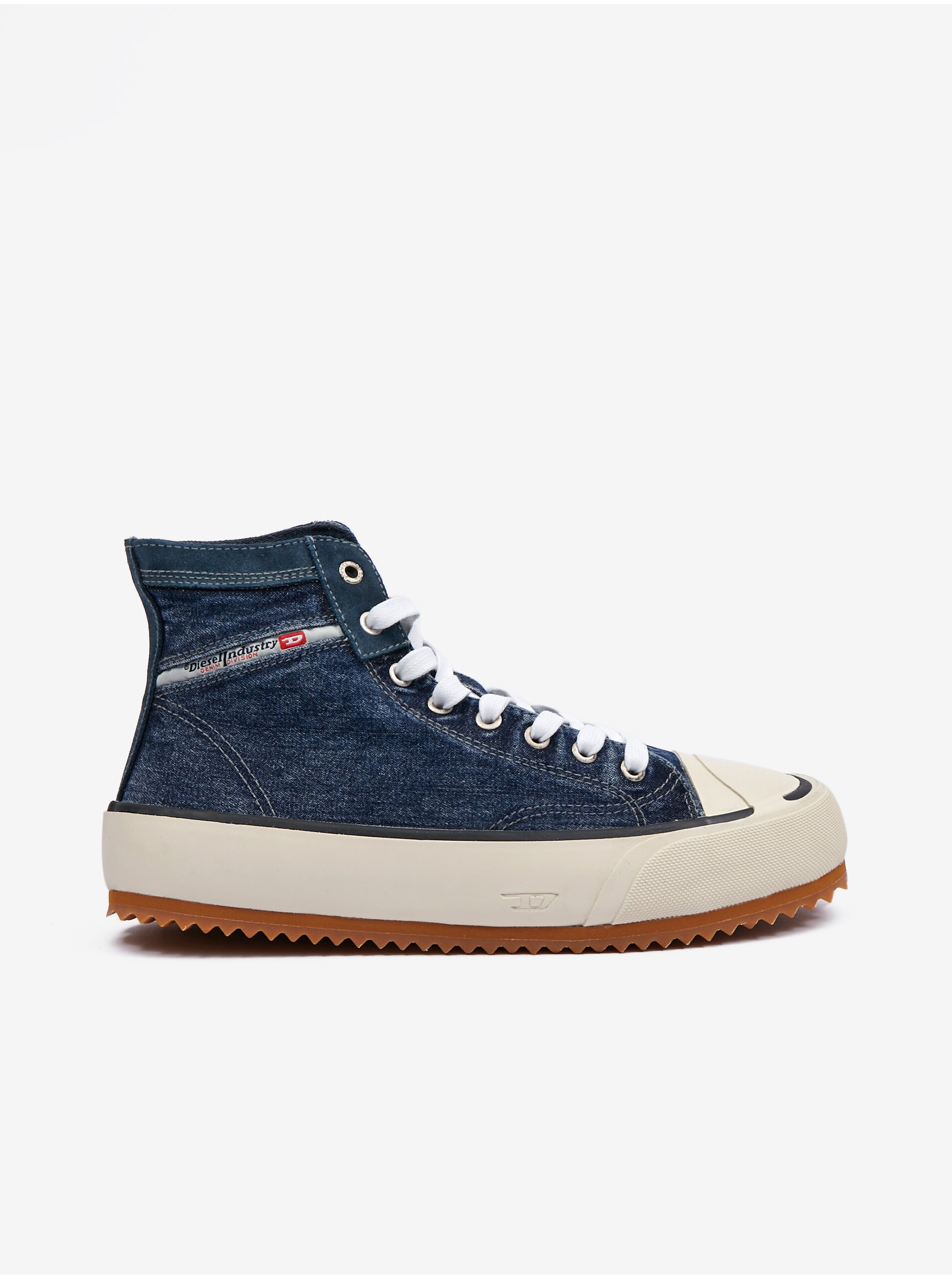 Blue ankle sneakers with suede details Diesel Principia - Men's