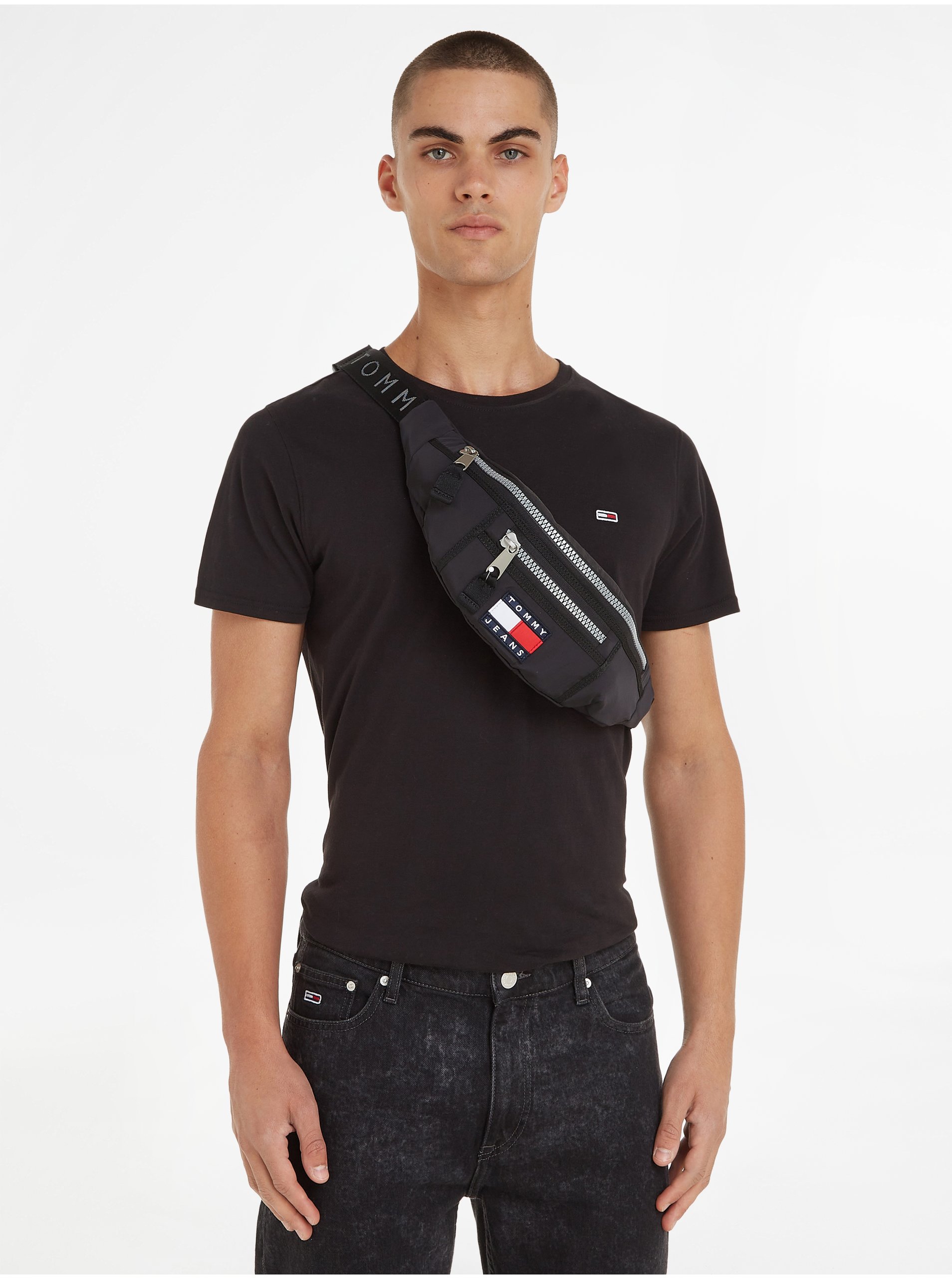 Black Men's Waist Bag Tommy Jeans Heritage - Men