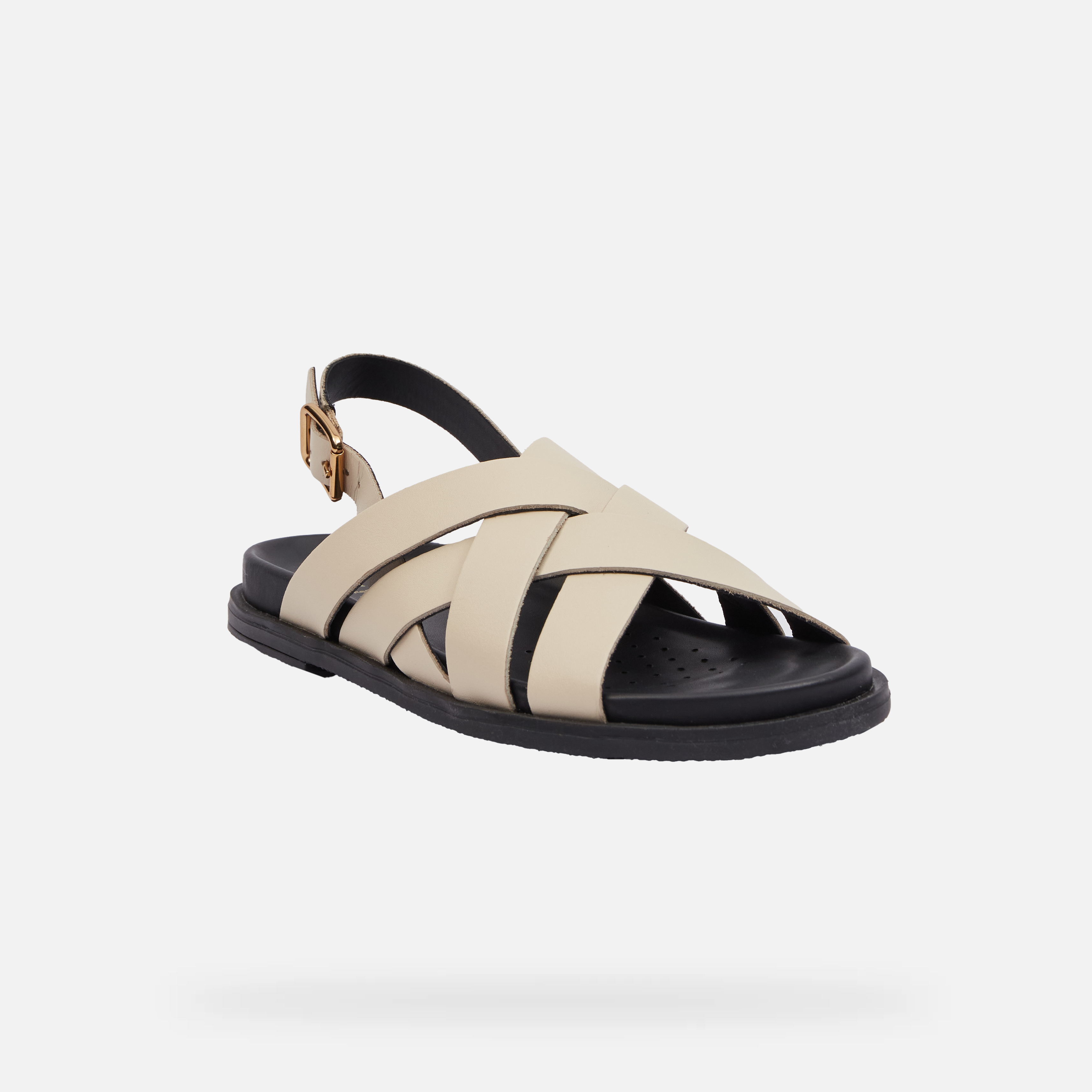 Cream women's sandals Geox Adelash - Women's