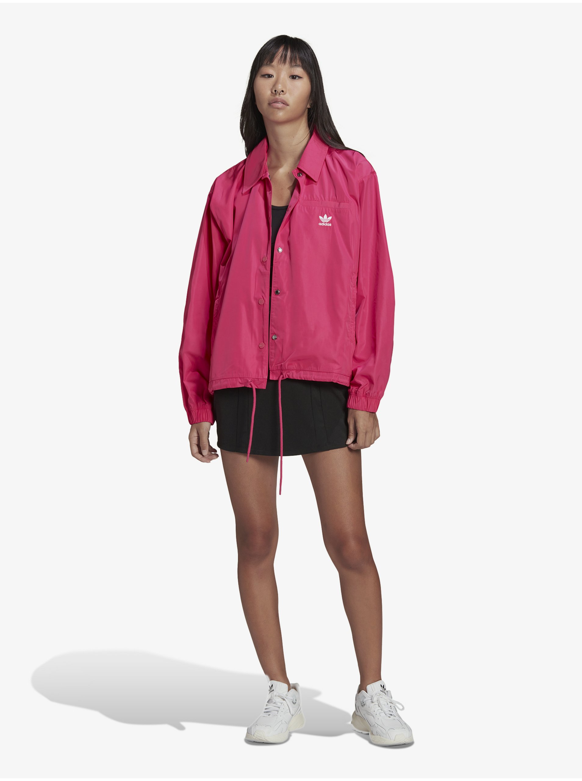 Jachete subtire pentru femei adidas Originals - roz inchis