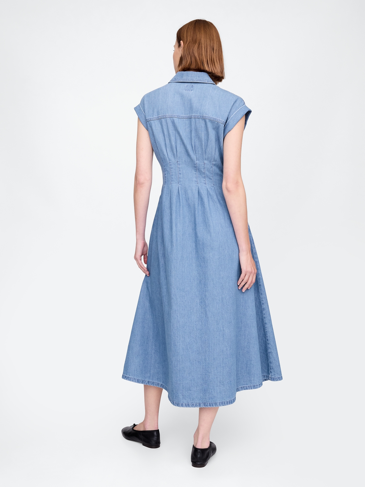 GAP Denim shirt maxi dress - Women's