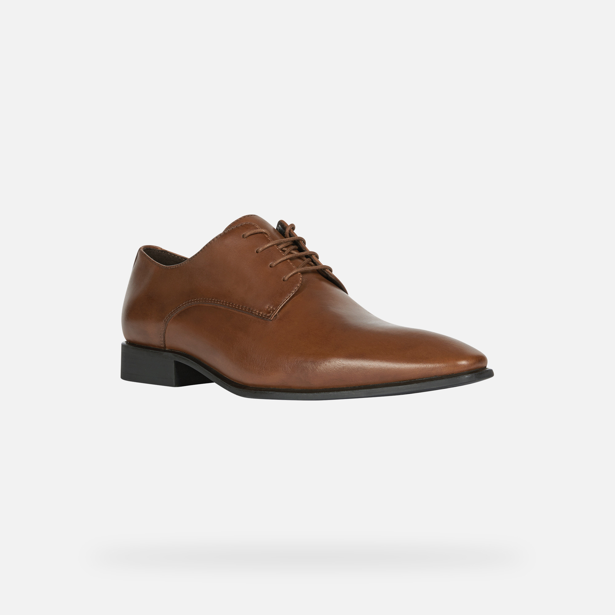 Dark brown men&#039;s formal shoes Geox High Life - Men