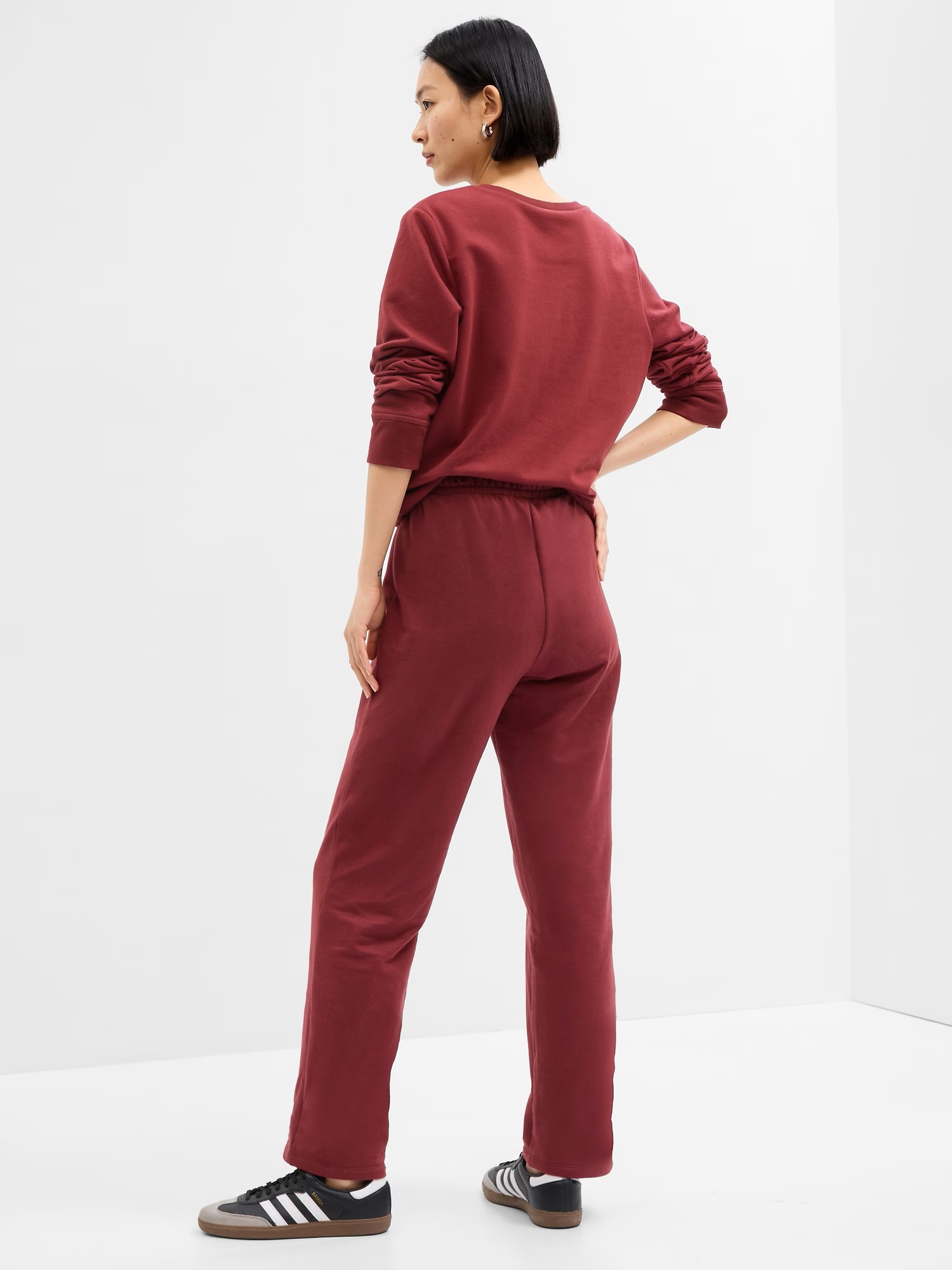 Pantaloni sport pentru femei GAP - rosu