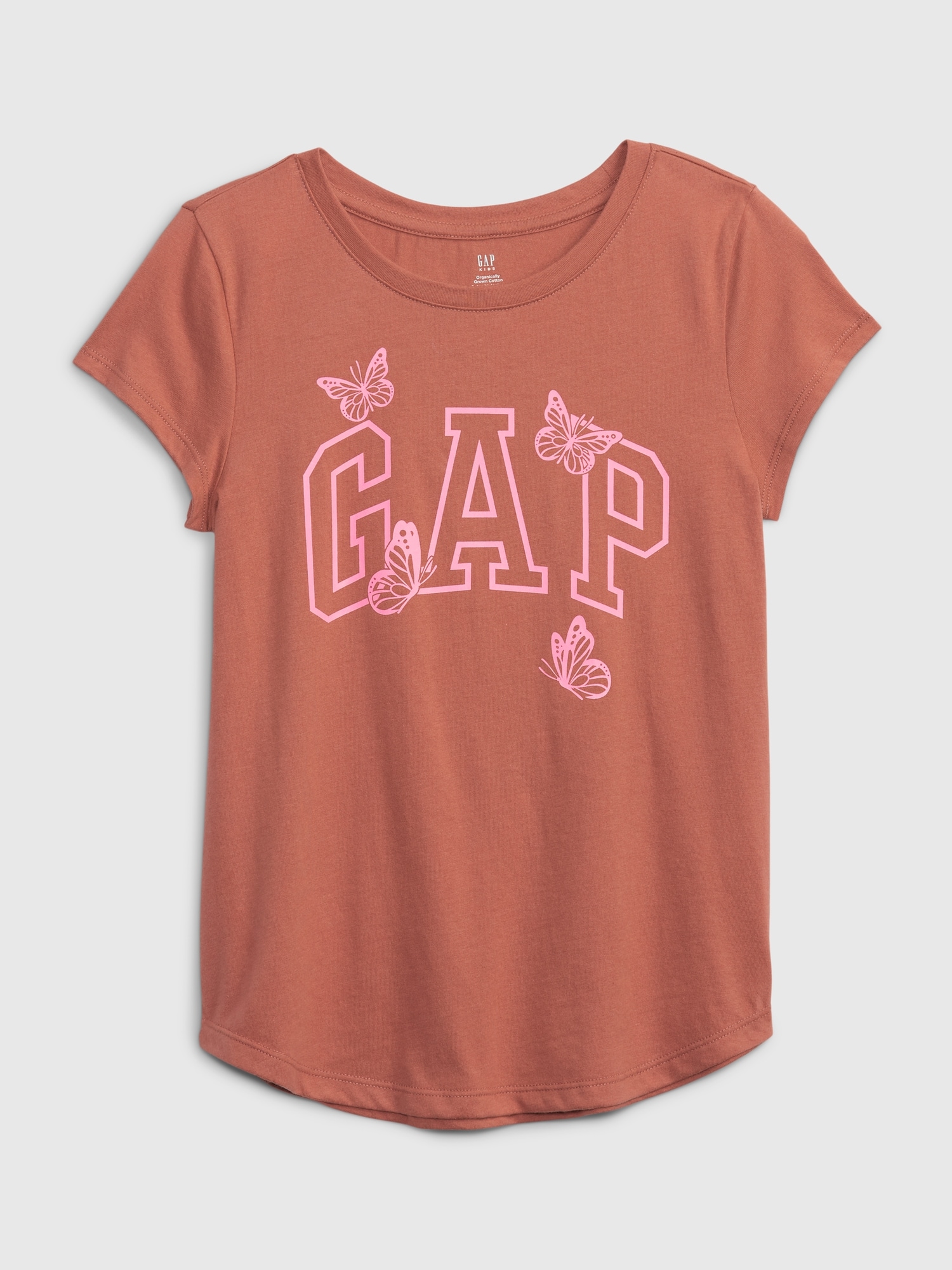 Levně Dětské tričko organic logo GAP - Holky