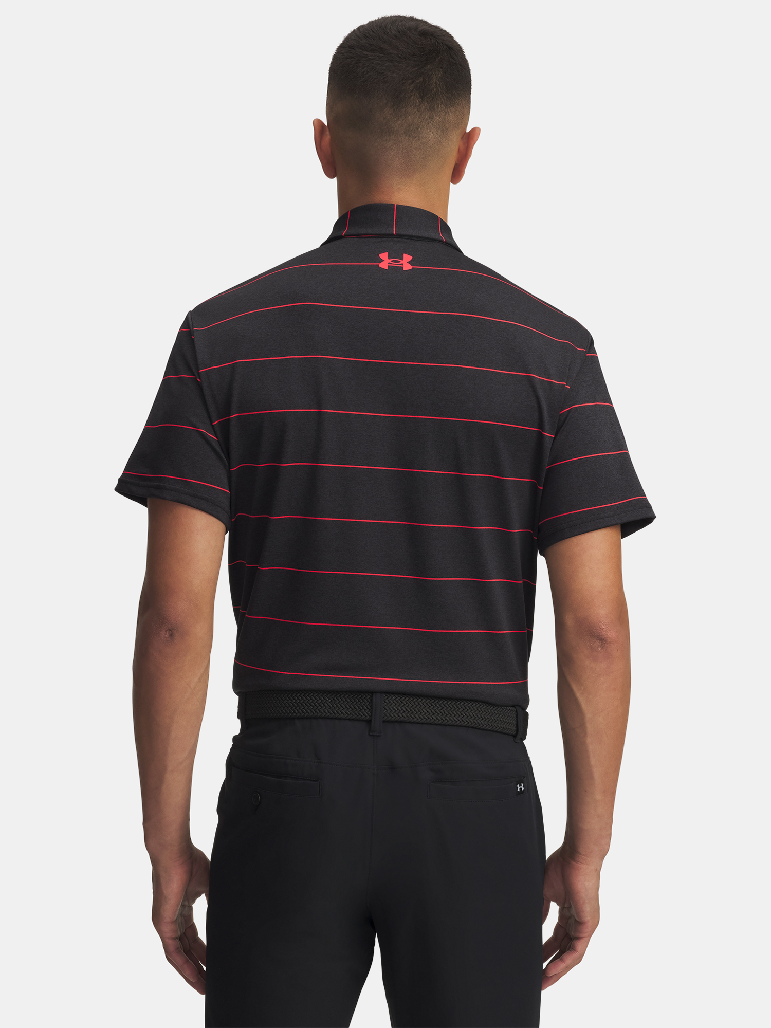 Men's T-shirt Under Armour UA Playoff 3.0 Stripe Polo-BLK - Men