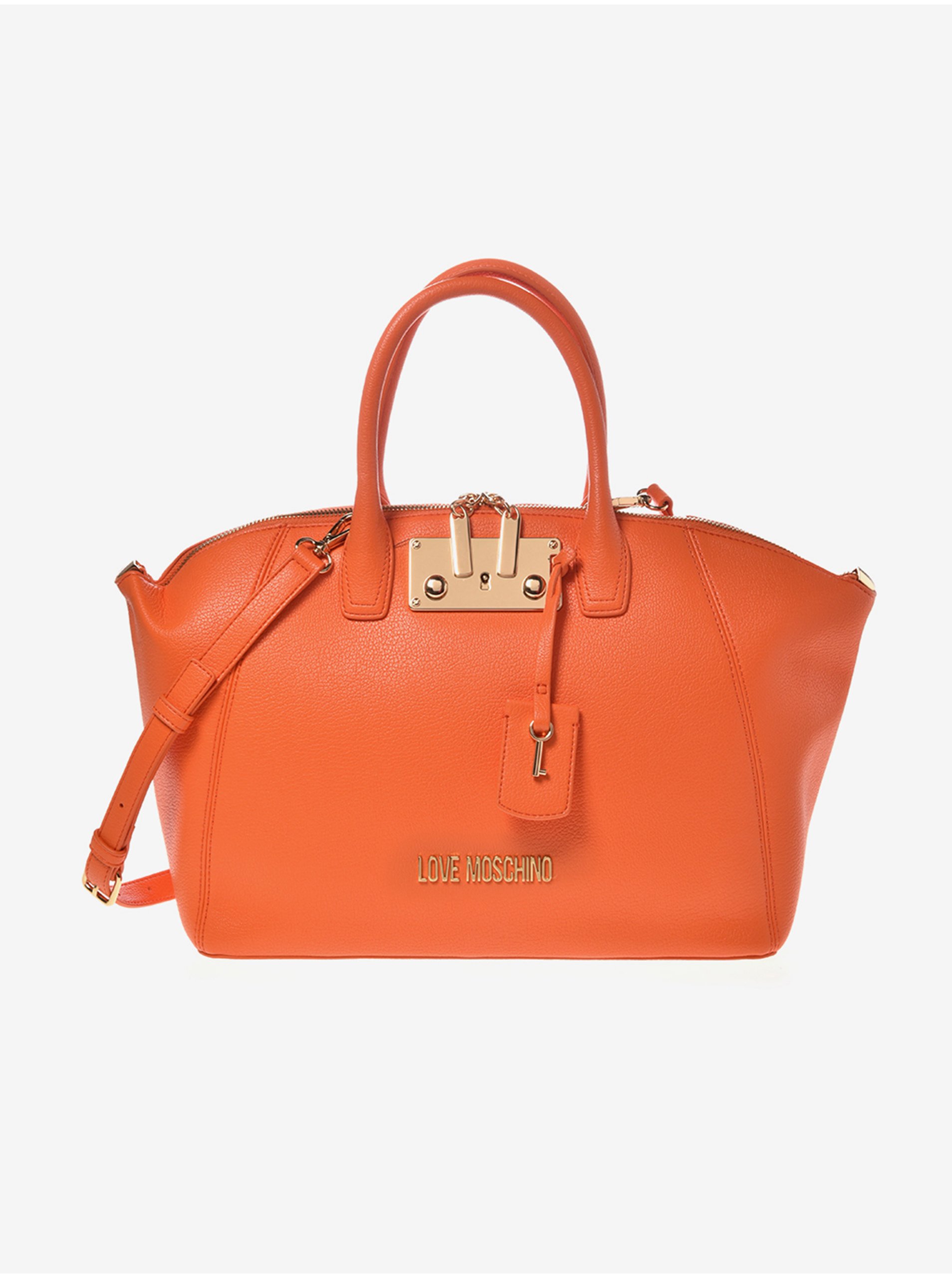 Orange Ladies Handbag Love Moschino - Women