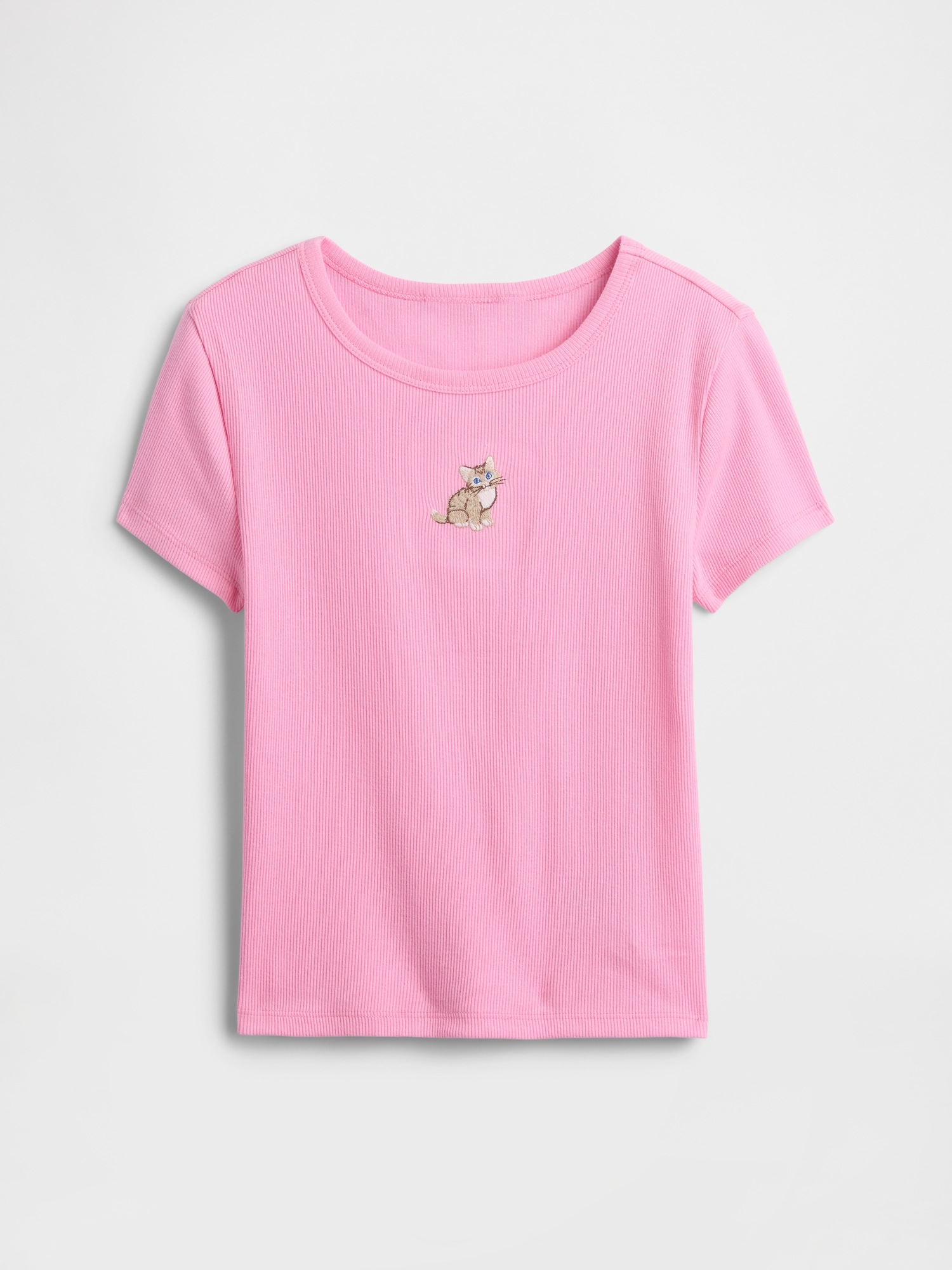 GAP Dětské žebrované tričko - Holky