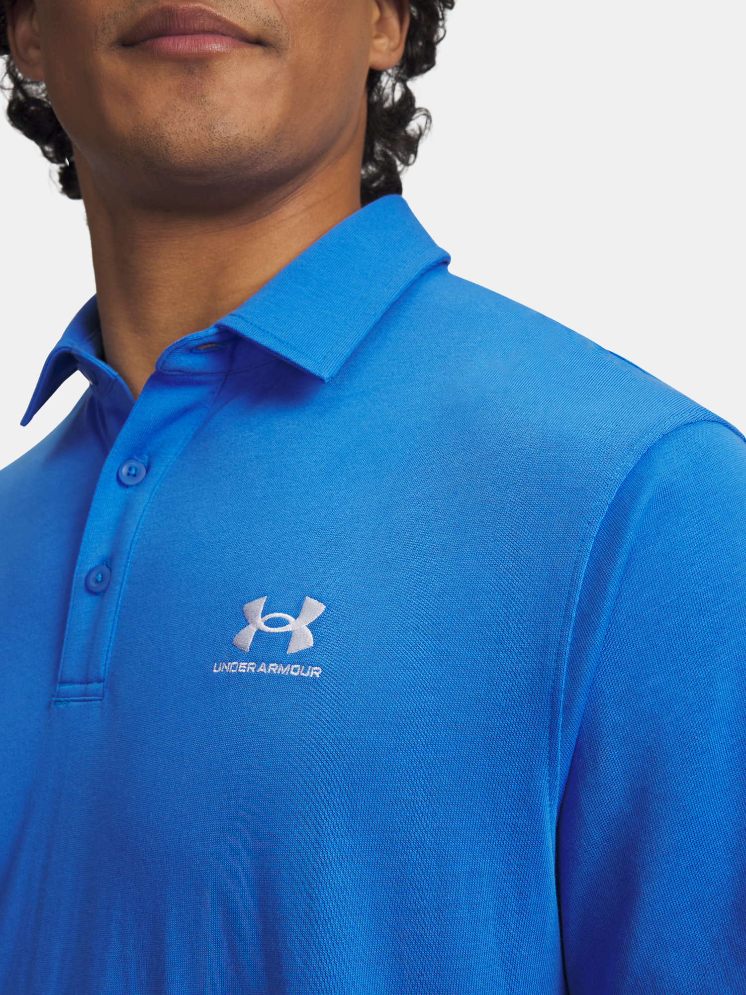 Men's Under Armour UA Icon T-Shirt Polo-BLU - Men's