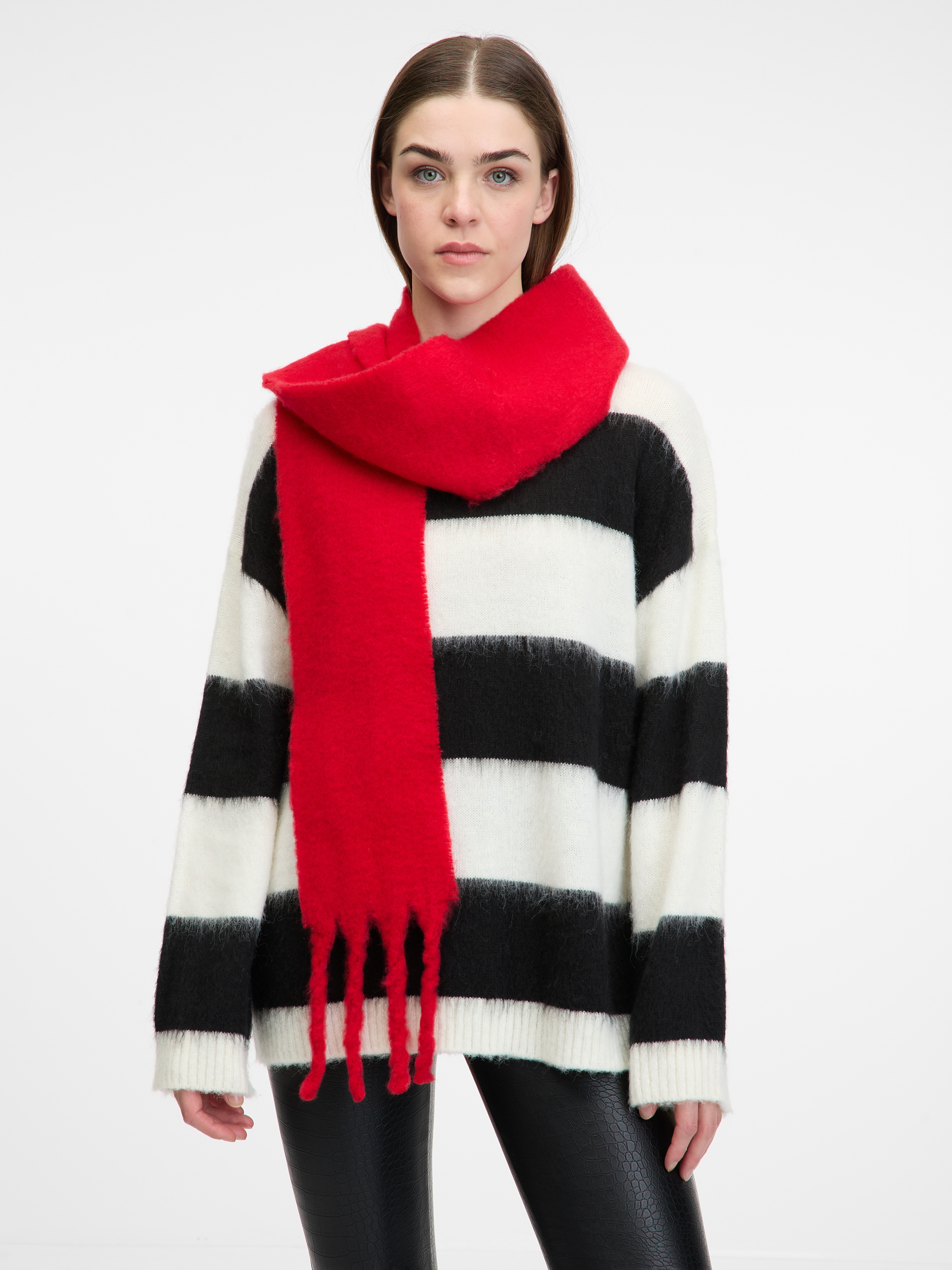 Red women&#039;s scarf ORSAY - Women&#039;s