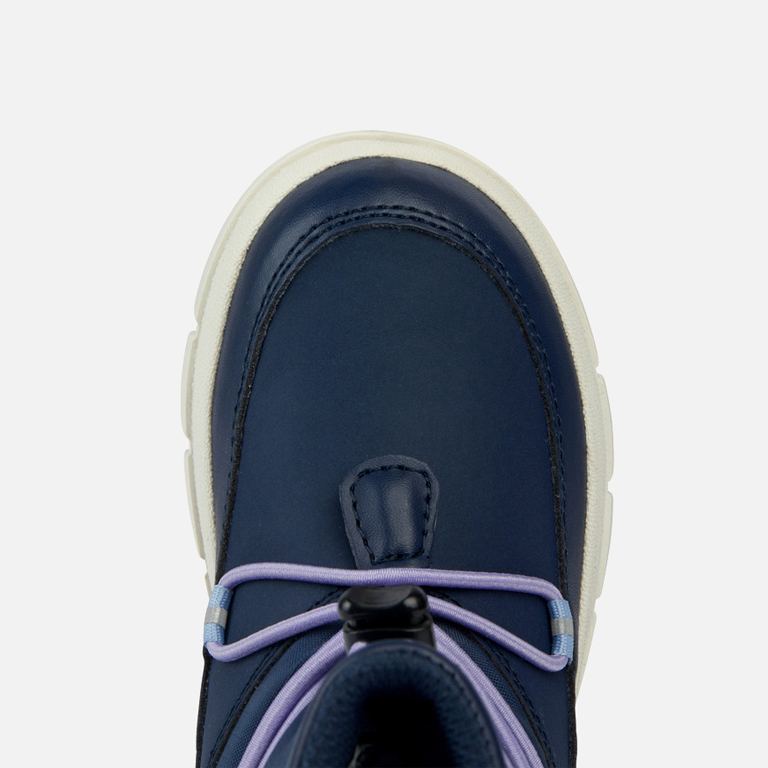 Dark Blue Girls Ankle Boots Geox Willaboom Abx - Girls