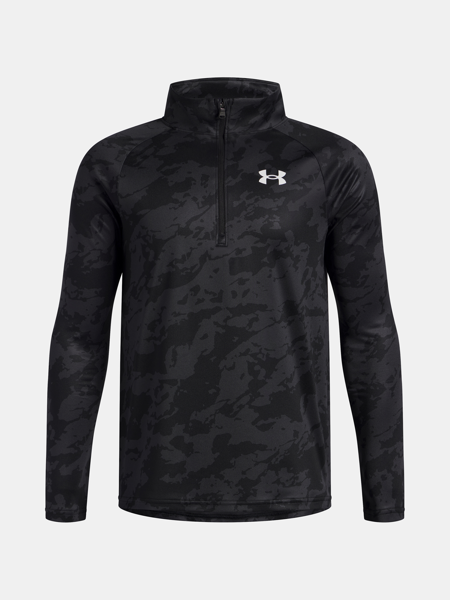 Boys' T-shirt Under Armour UA Tech 2.0 1/2 Zip-BLK - Boys