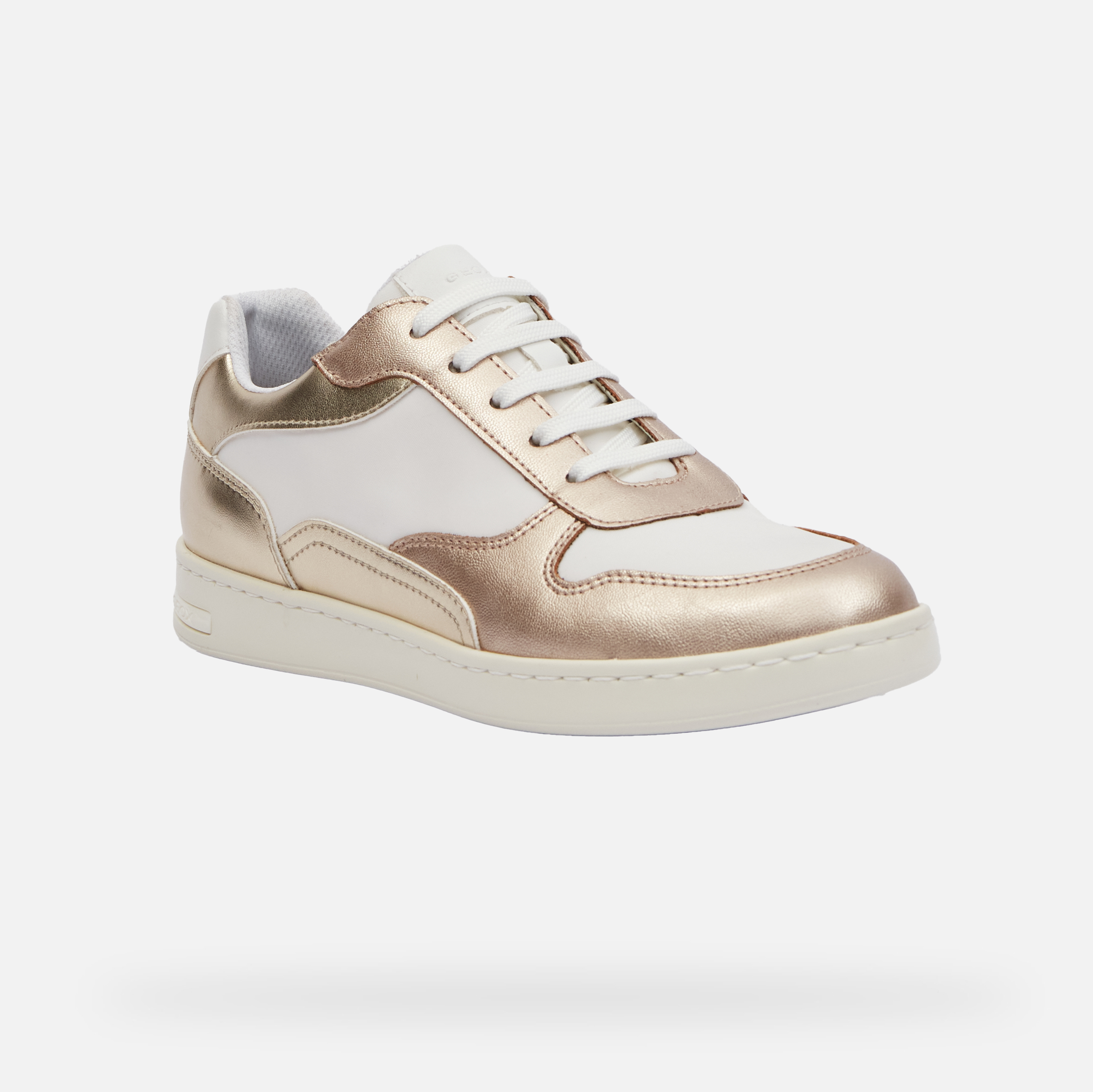 White women's sneakers Geox Jaysen - Women's