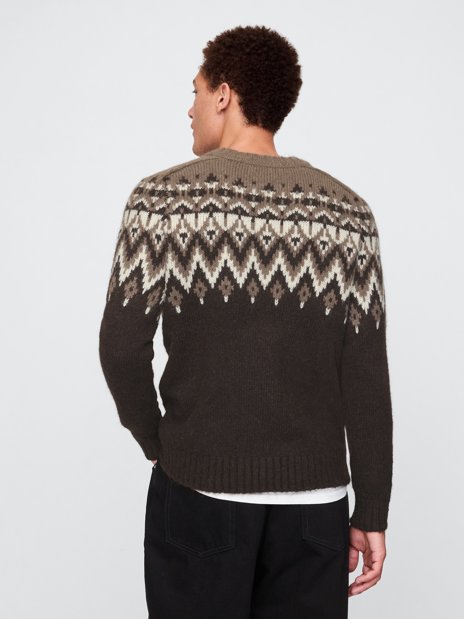GAP Sweater with wool blend Fair Isle - Men's