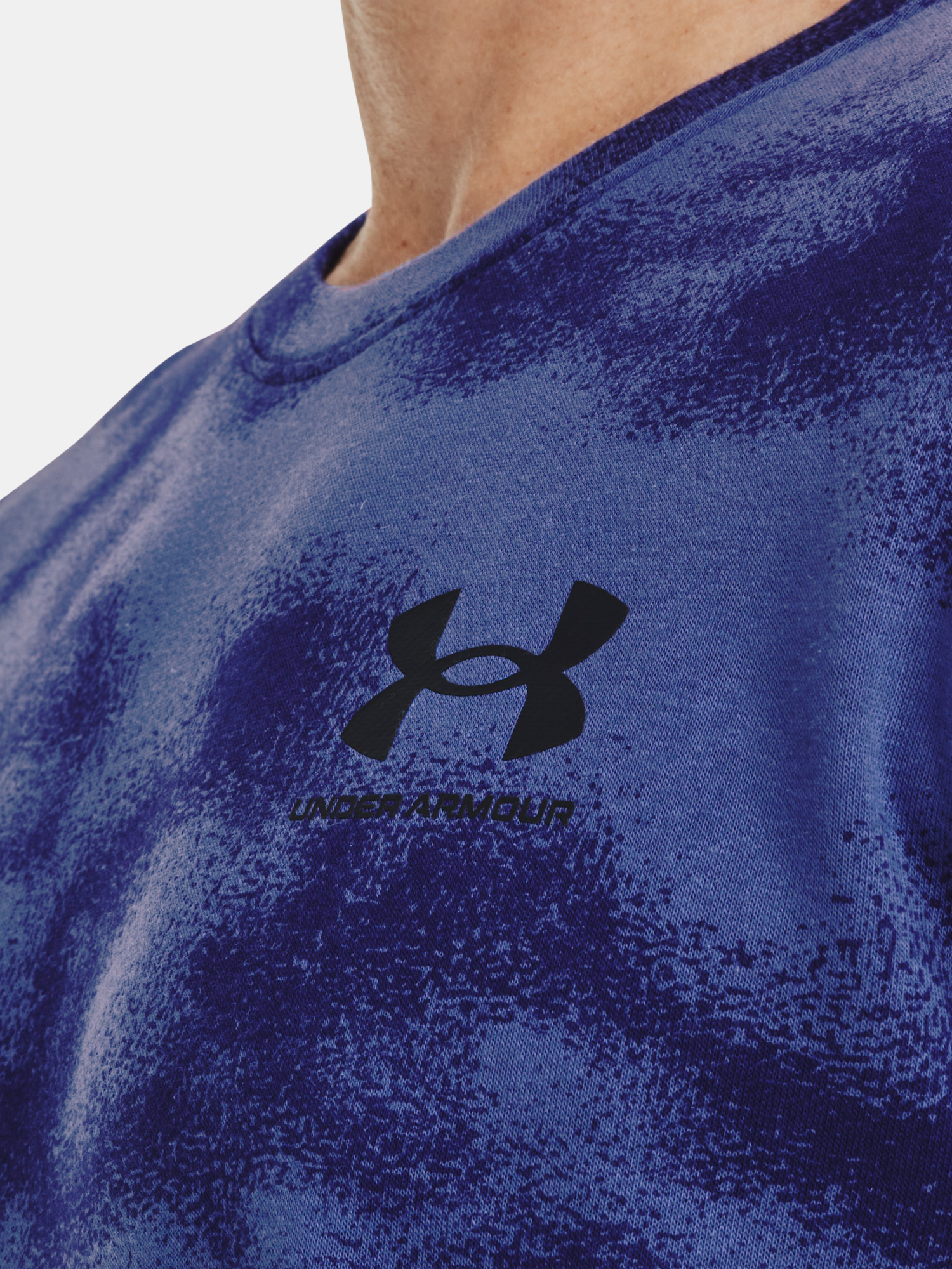 Under Armour Sweatshirt UA Rival Terry Nov Crew-BLU - Men