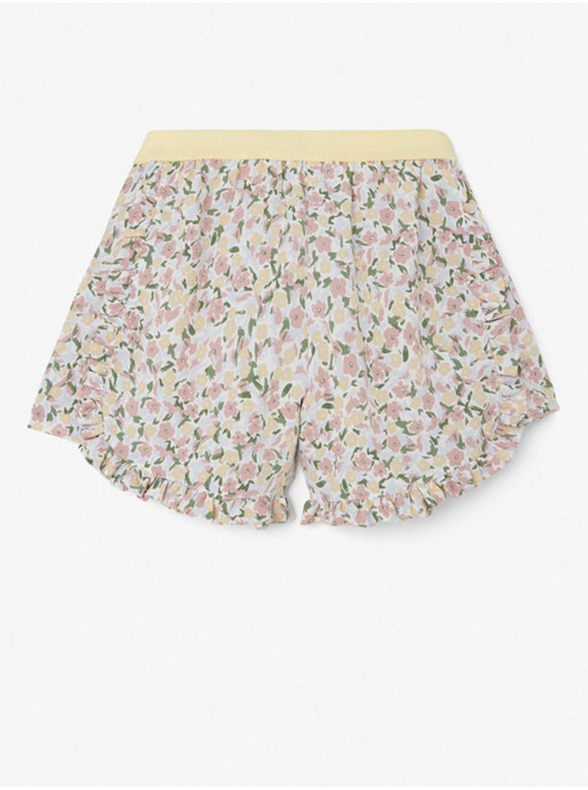 White-pink Girly Floral Shorts Name It Finna - Unisex