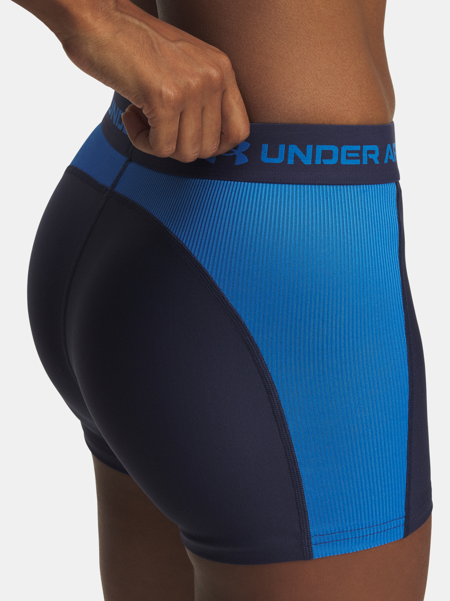 Women&#039;s shorts Under Armour UA HG Rib Shorty-BLU - Women&#039;s