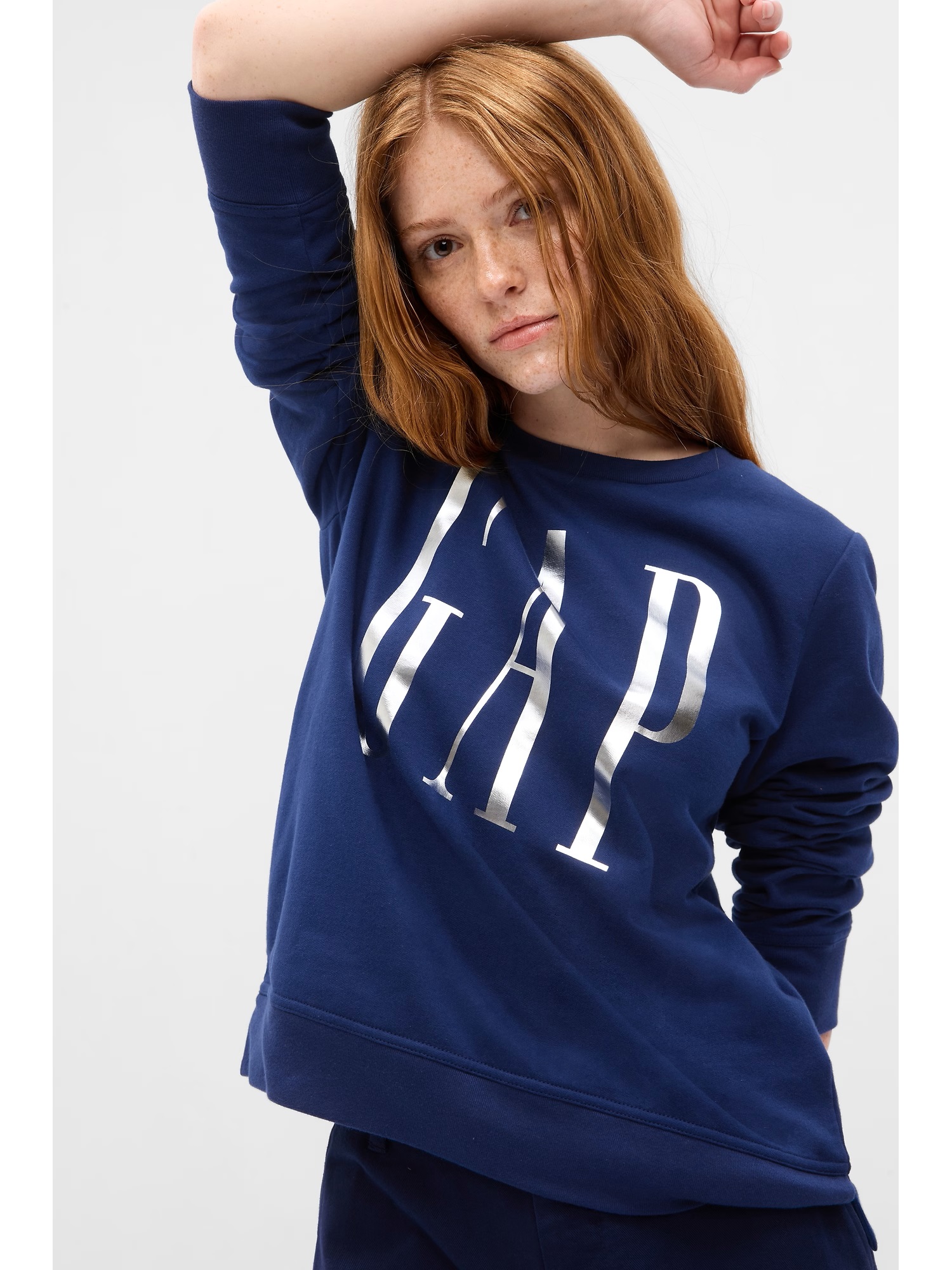 GAP Sweatshirt with metallic logo - Women