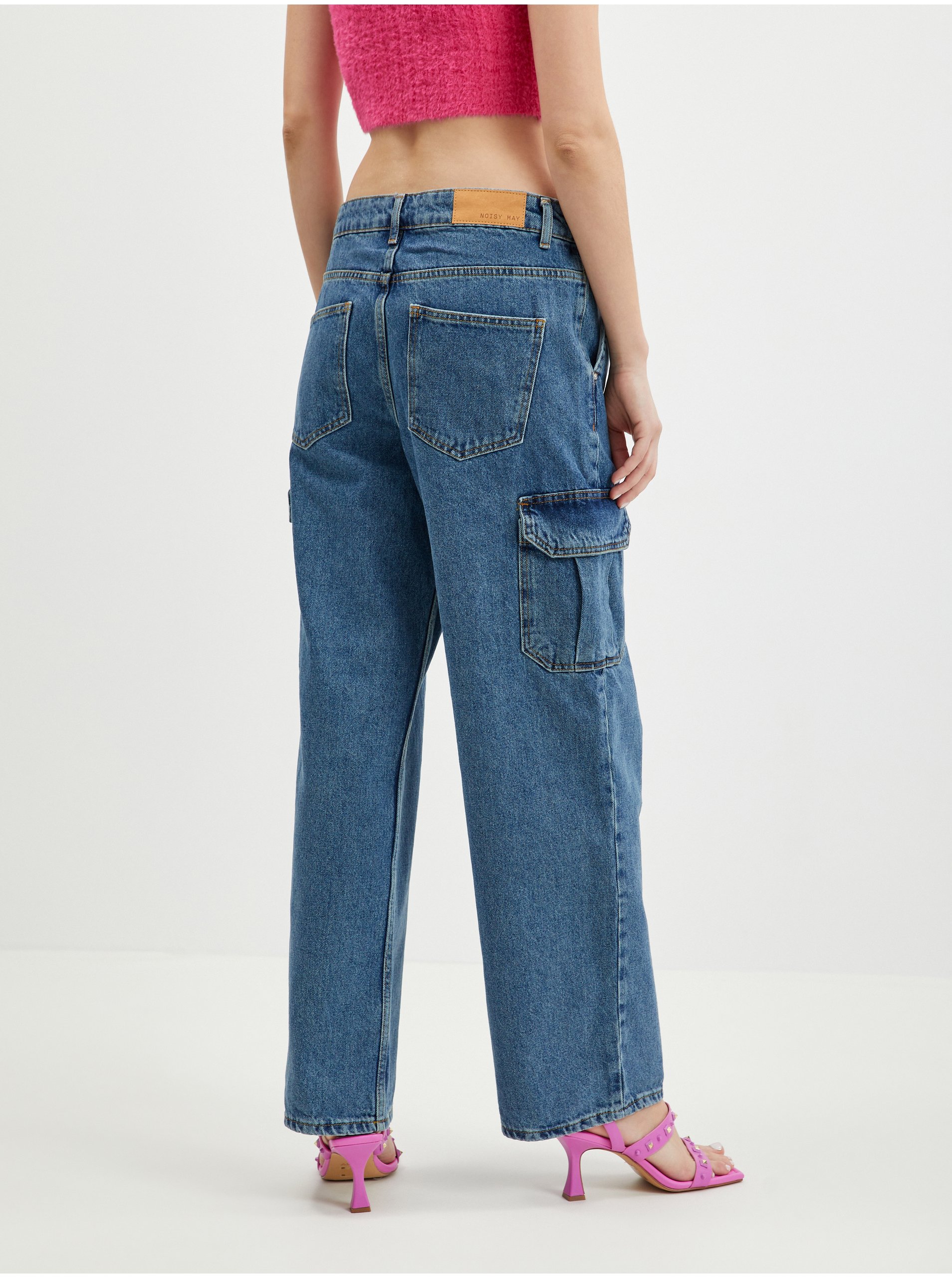Flared, Bootcut pentru femei Noisy May - albastru inchis