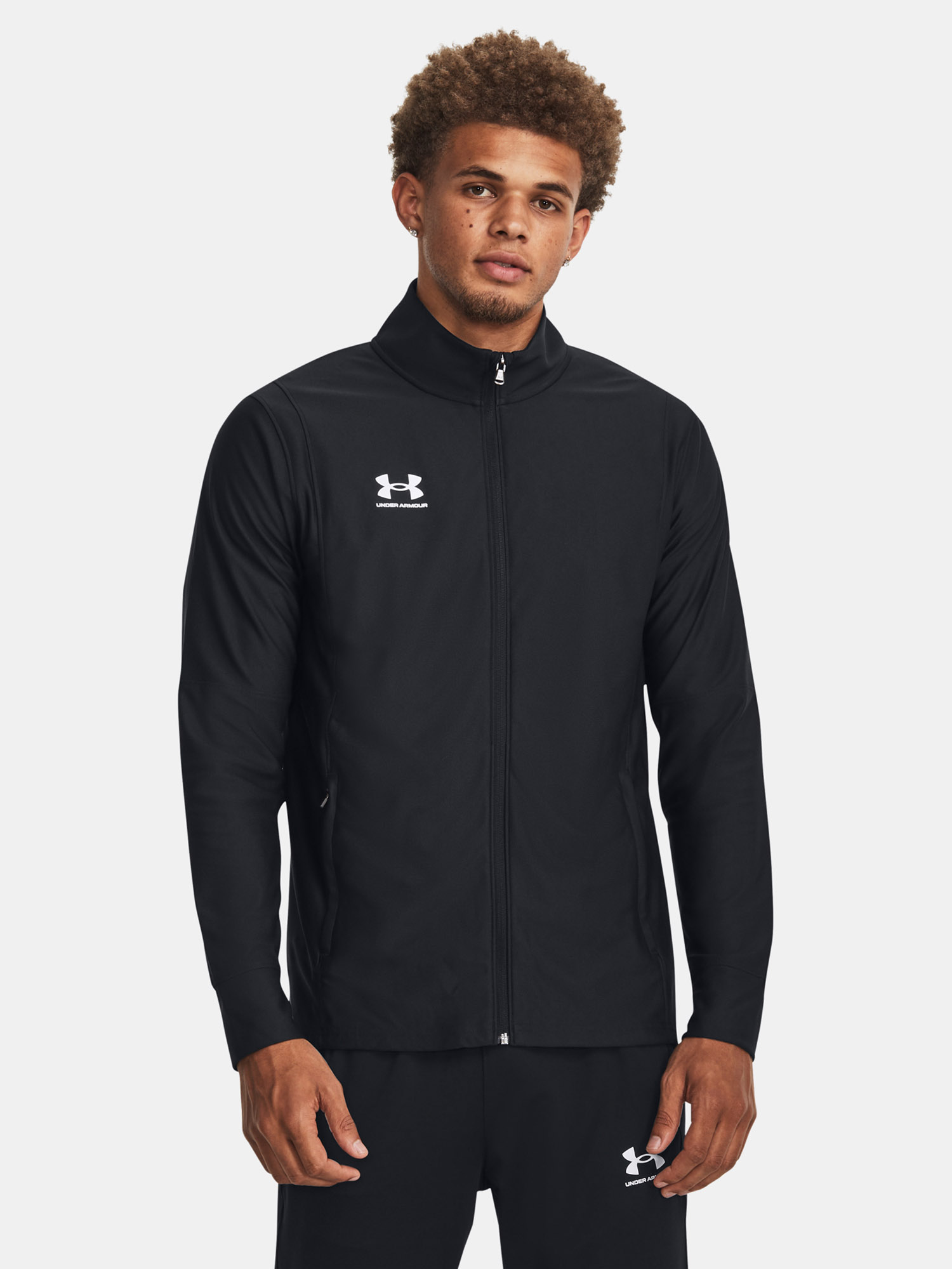 Čierna pánska športová bunda Under Armour M's Ch.Track Jacket