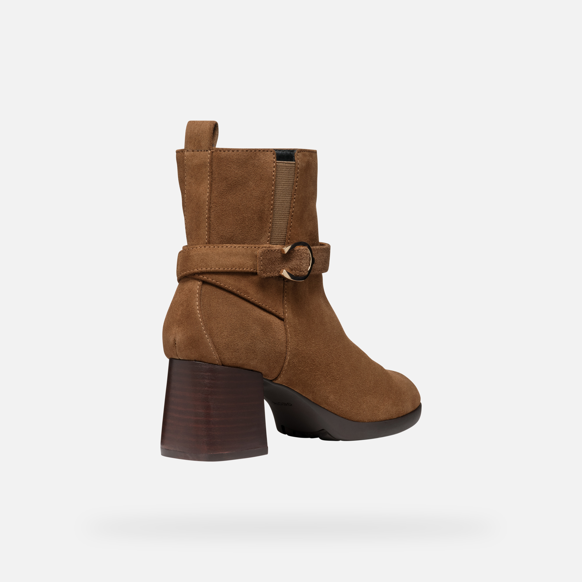 Brown women's ankle boots Geox Walk Pleasure 55 - Women's