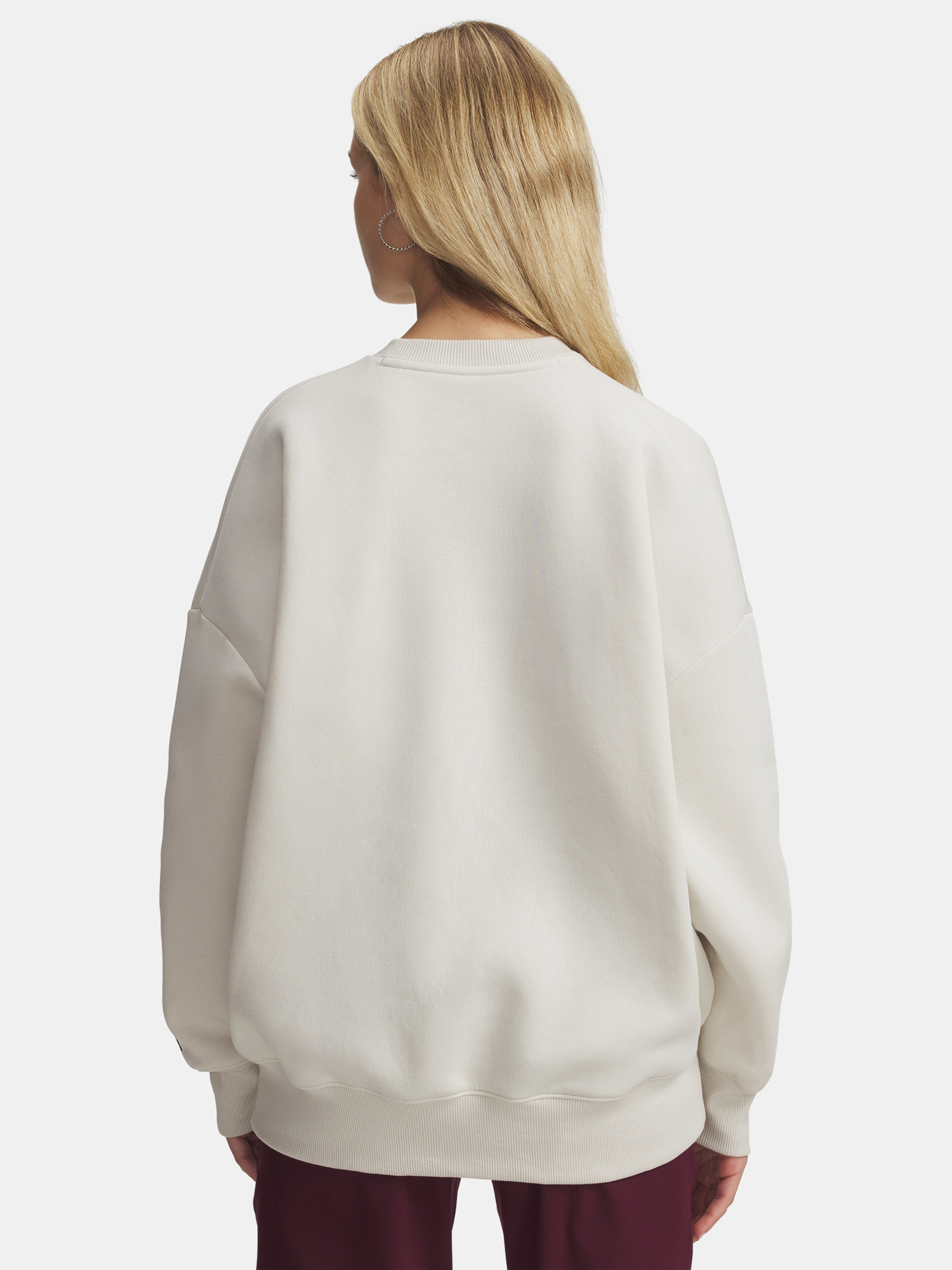 Under Armour Rival Flc OS Varsity Crew-WHT Women's Sweatshirt - Women's