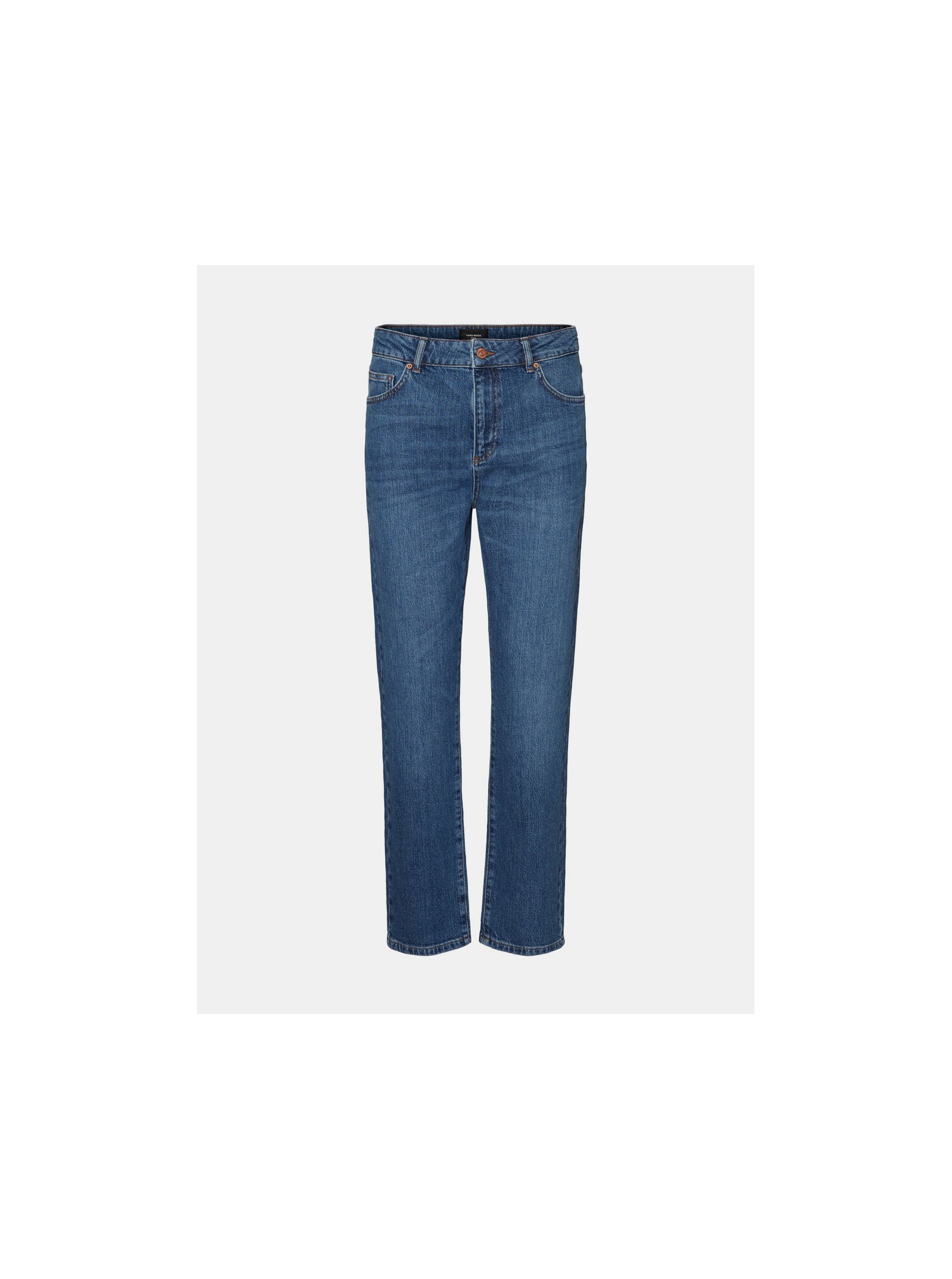Modré straight fit džíny VERO MODA Carla - Dámské
