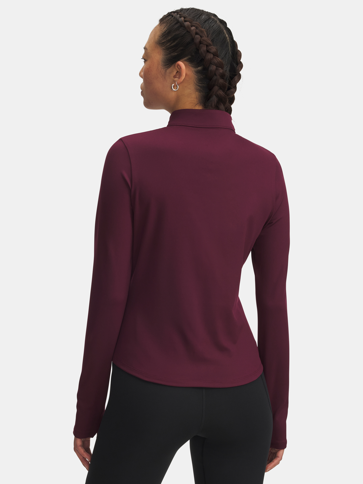 Women's T-shirt Under Armour Motion 1/2 Zip EMEA-RED - Women's