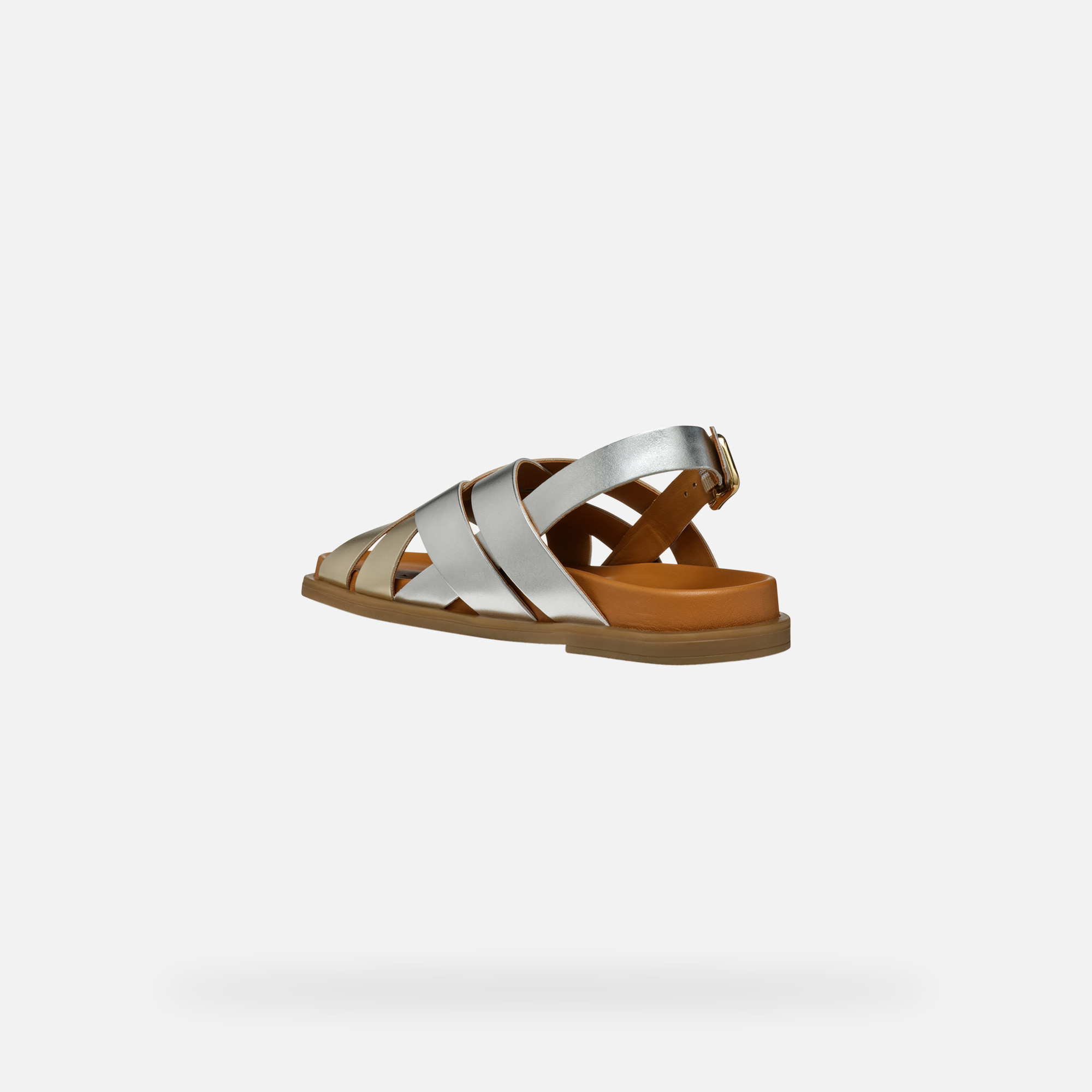 Gold women&#039;s sandals Geox Adelash - Women&#039;s