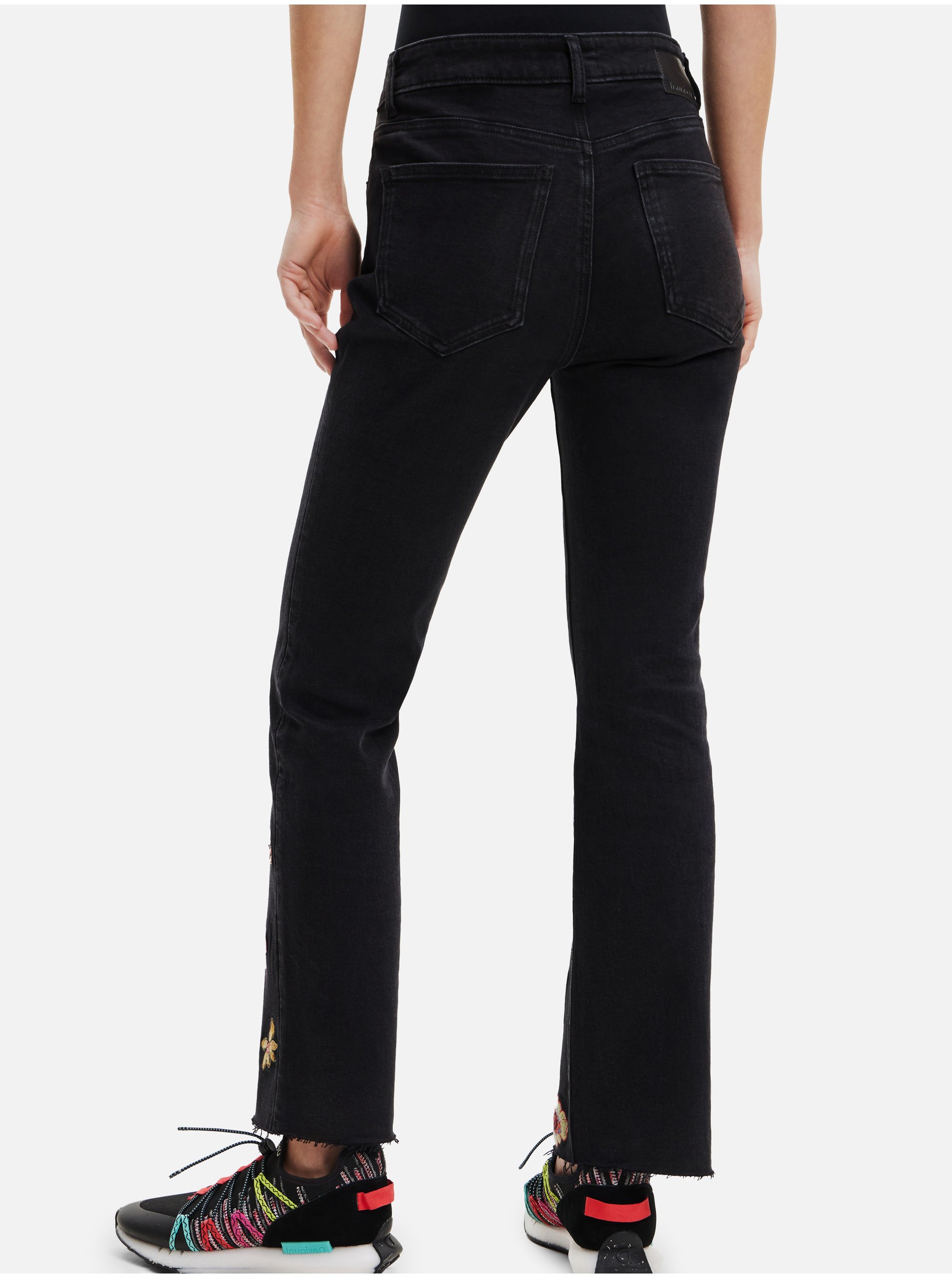 Straight fit pentru femei Desigual - negru