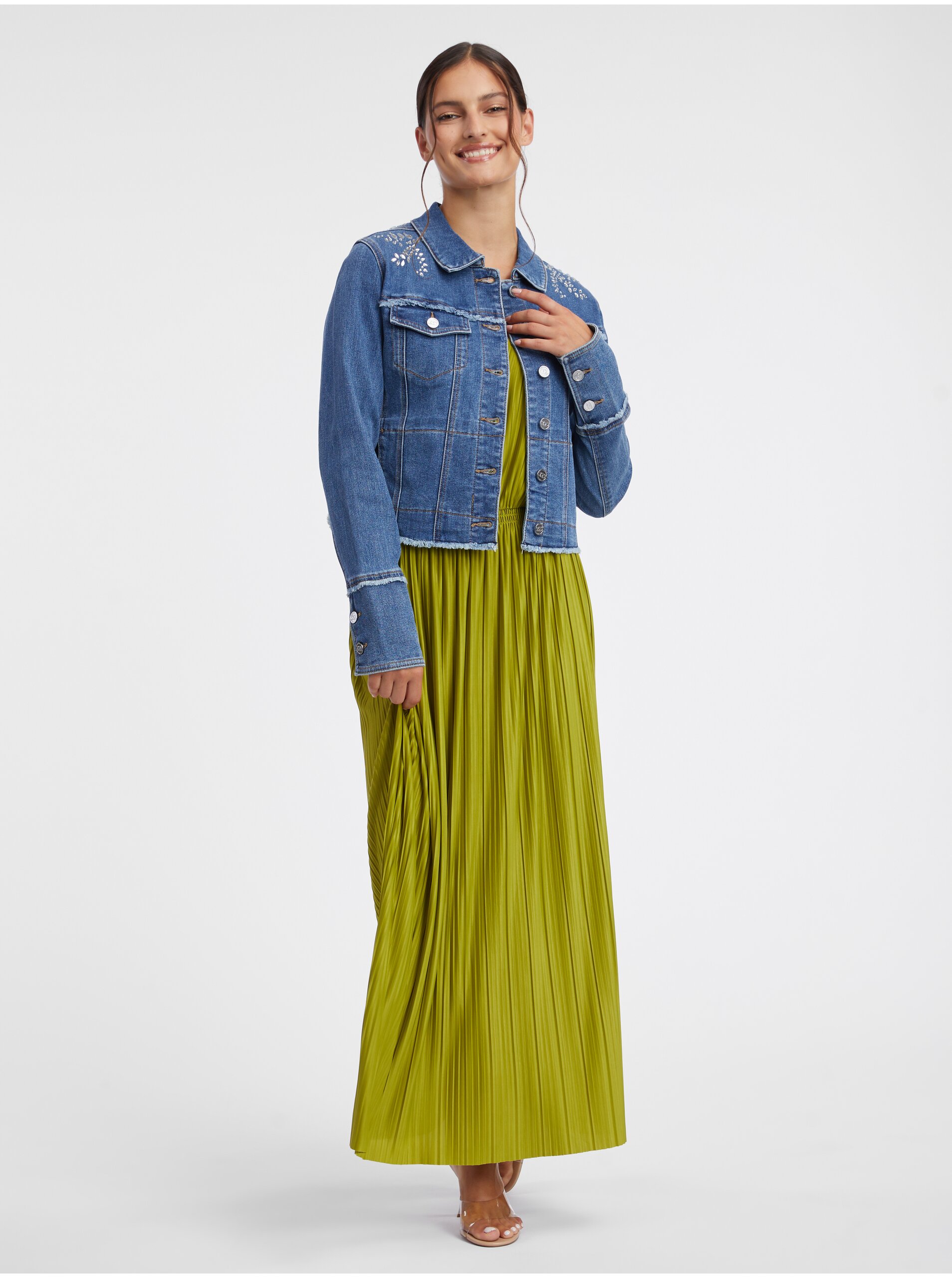 Jachete din denim pentru femei ORSAY - albastru