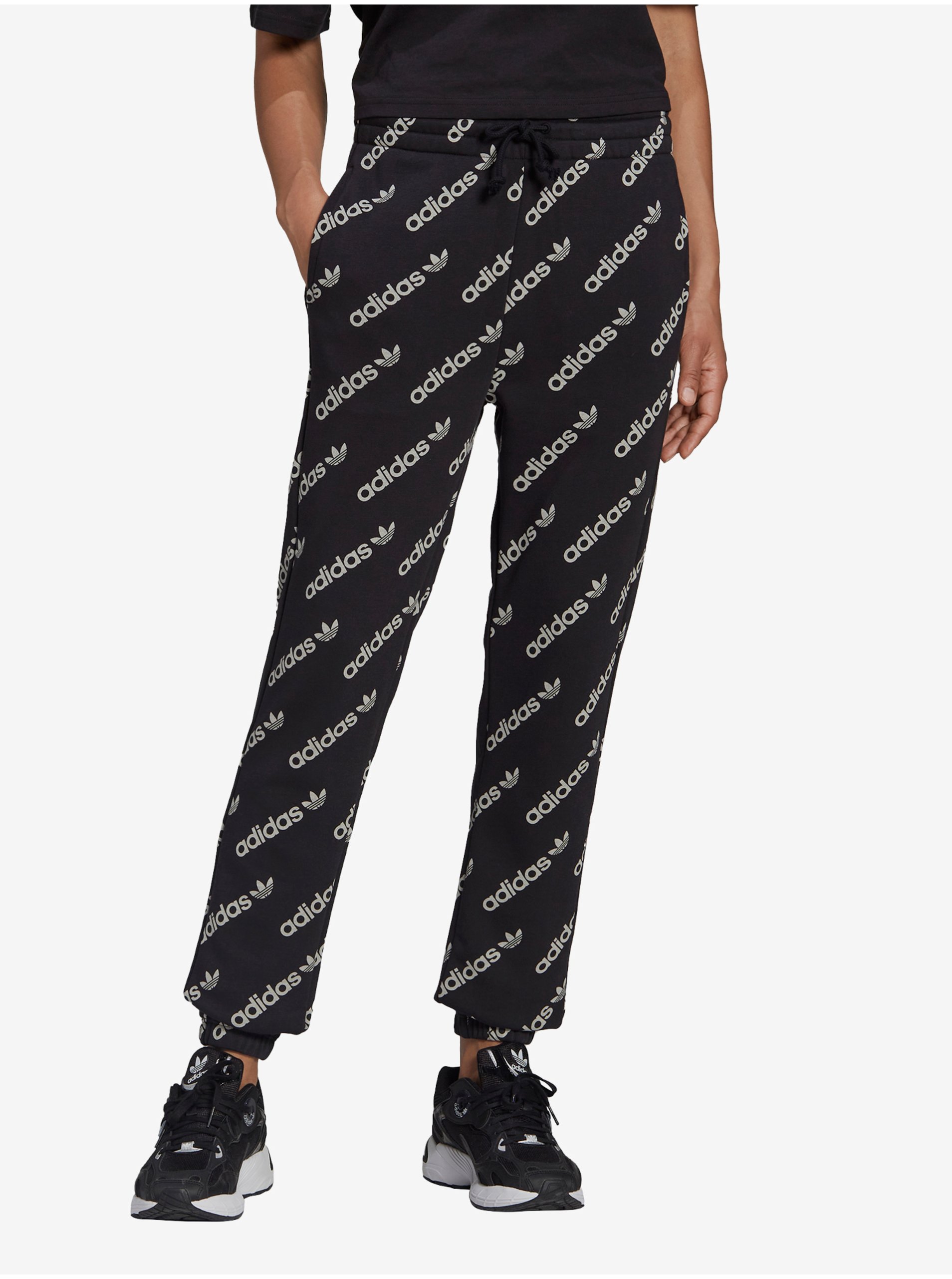 Black Women's Patterned Sweatpants Adidas Originals - Women