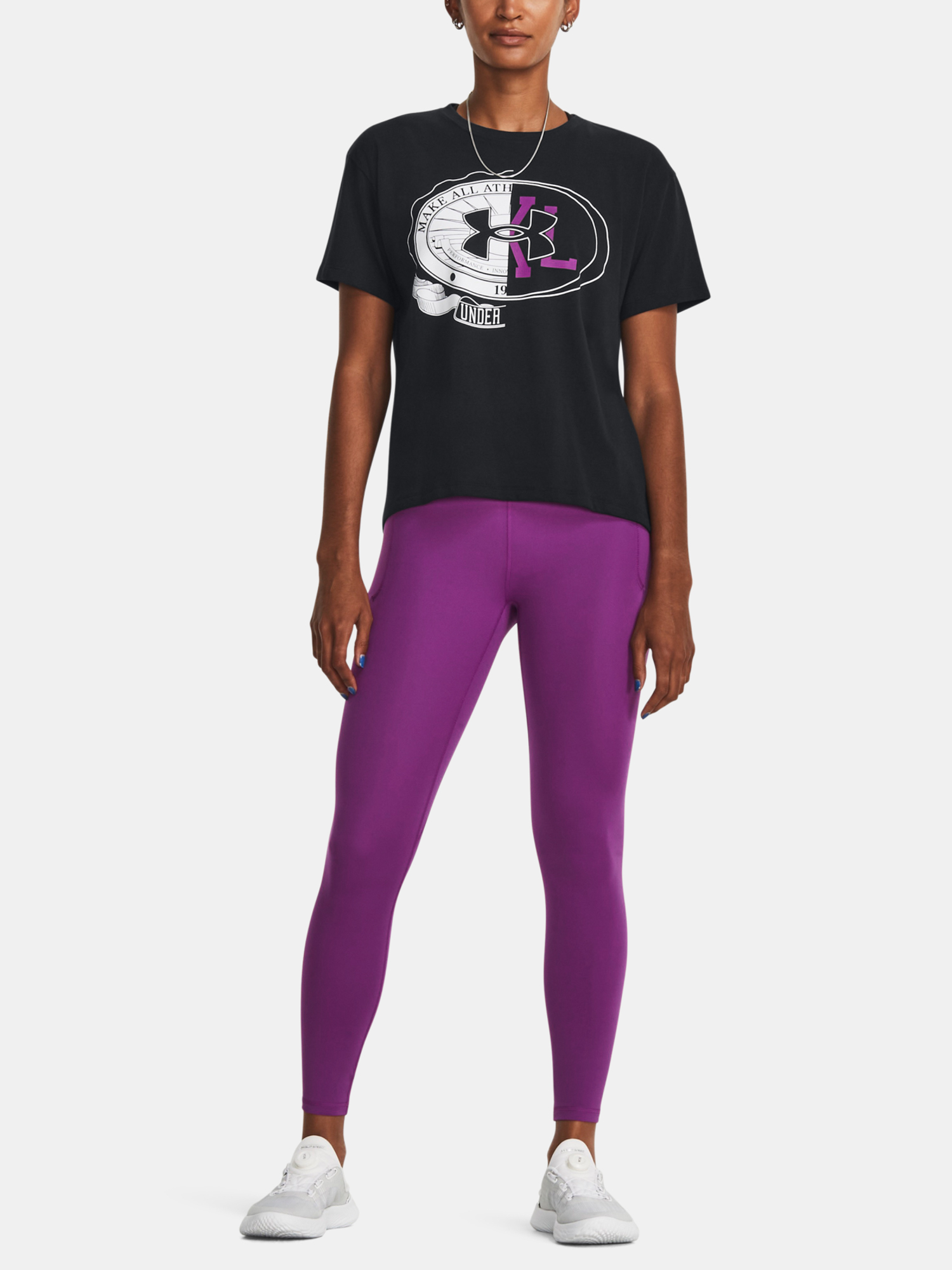 Colanti pentru femei Under Armour - mov