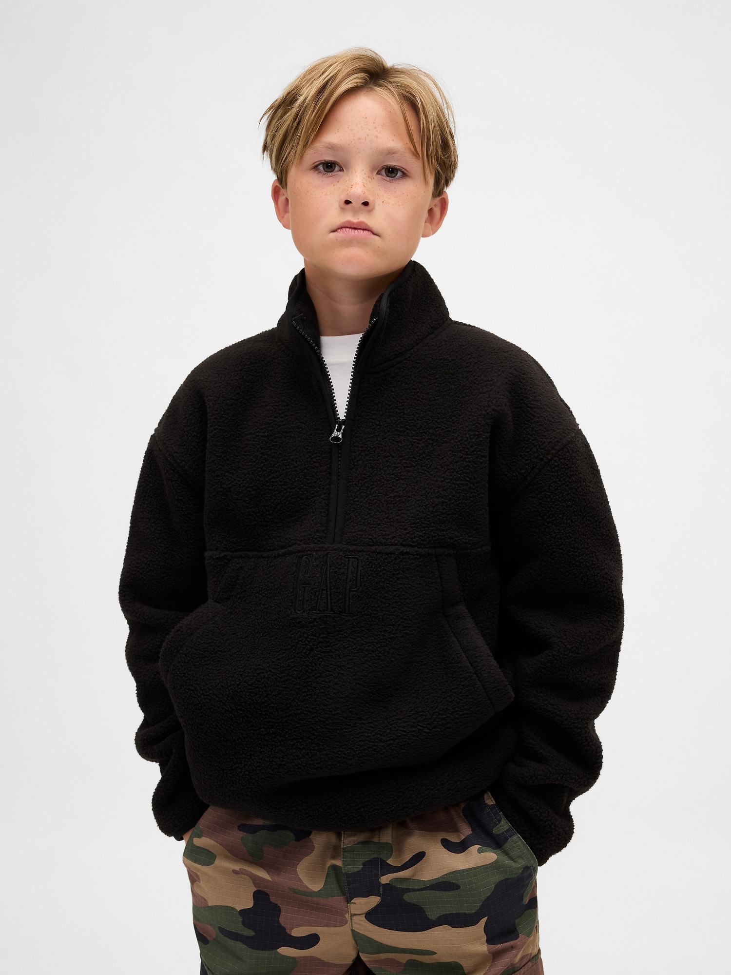 GAP Children&#039;s Sherpa Sweatshirt Arctic Fleece - Boys