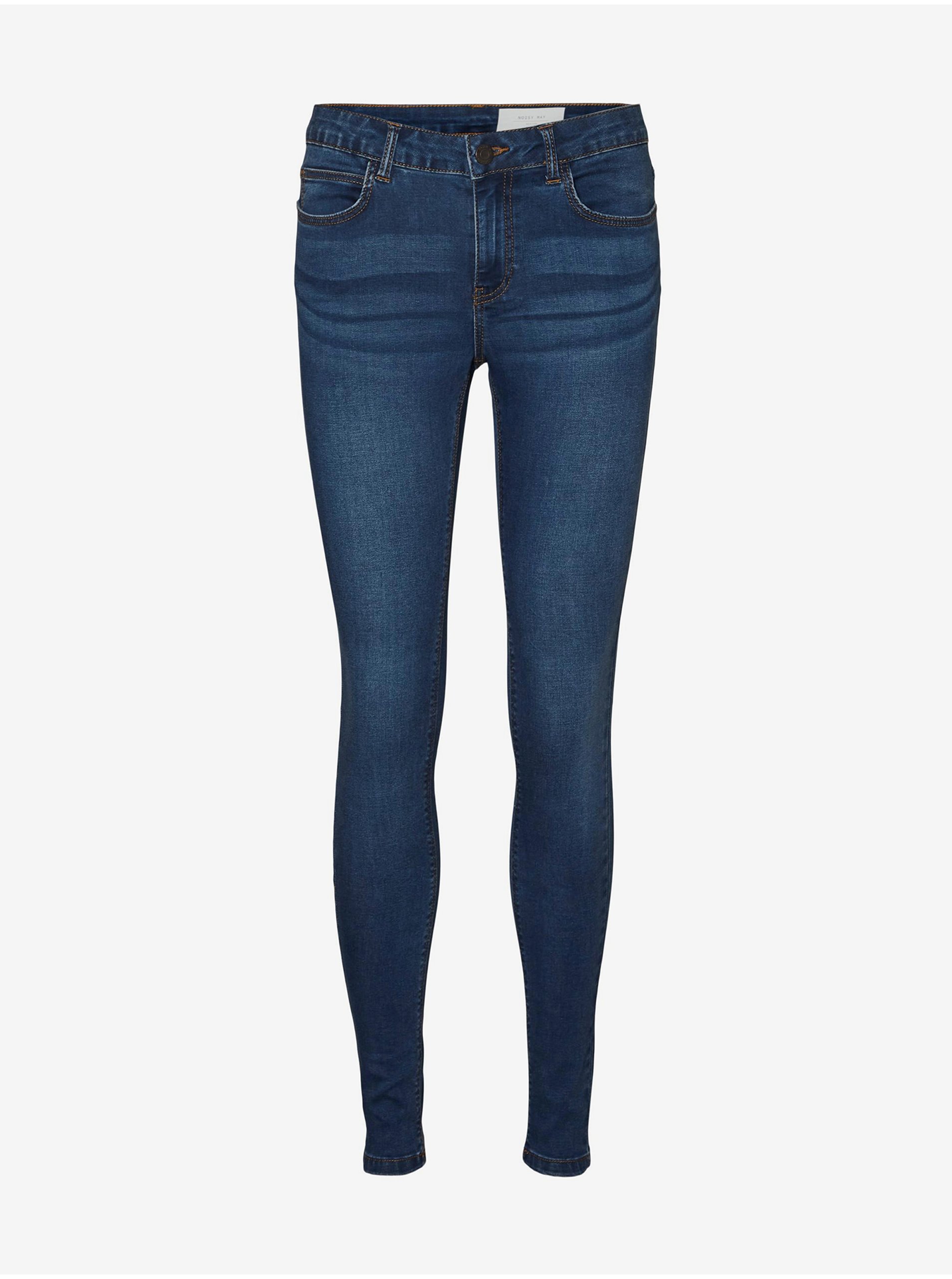 Skinny fit pentru femei Noisy May - albastru inchis