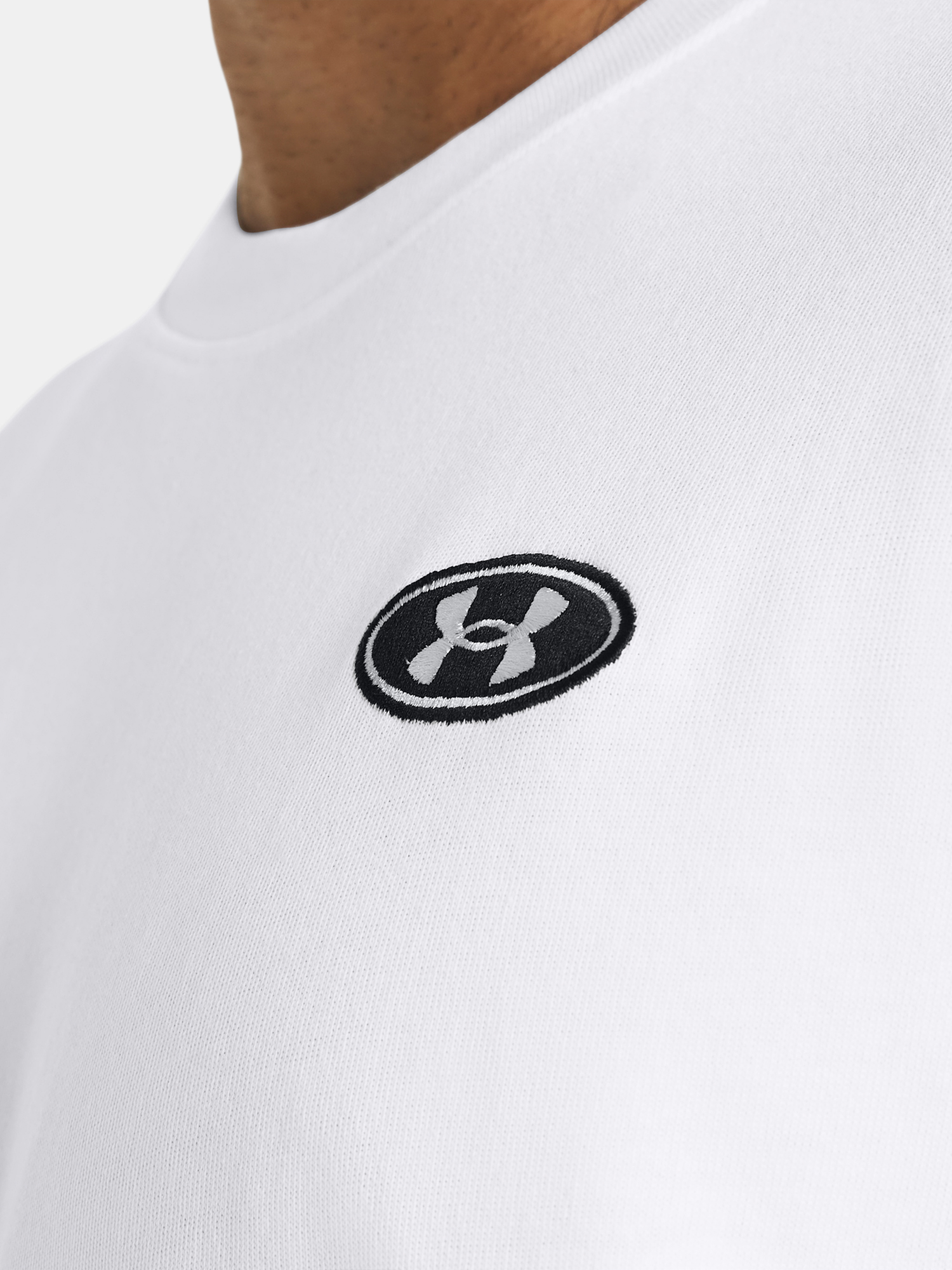 Men's T-shirt Under Armour UA HW LC PATCH SS-WHT - Men's