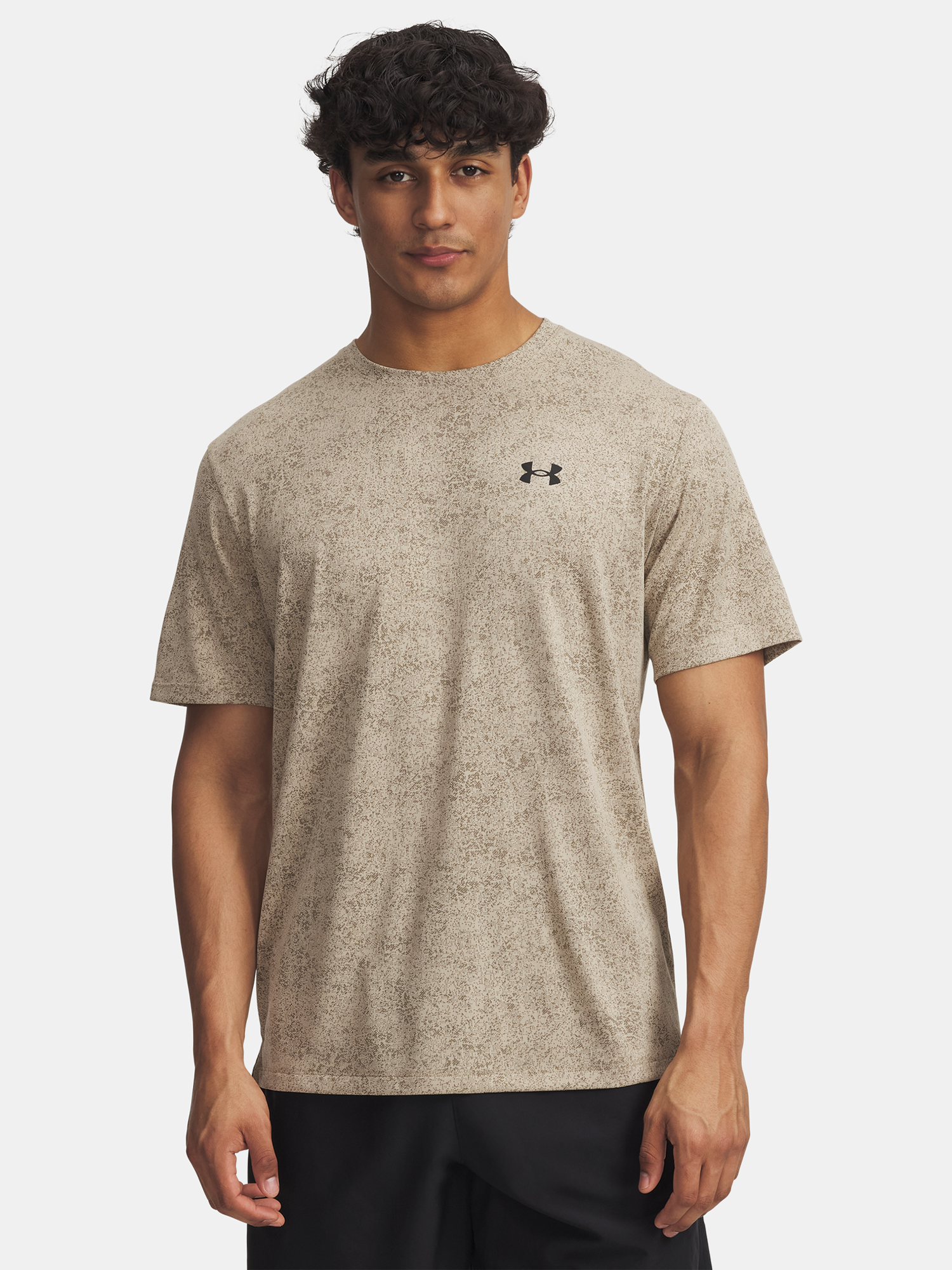 Men's Under Armour UA Tech Tee Pixelate-BRN T-Shirt - Men's