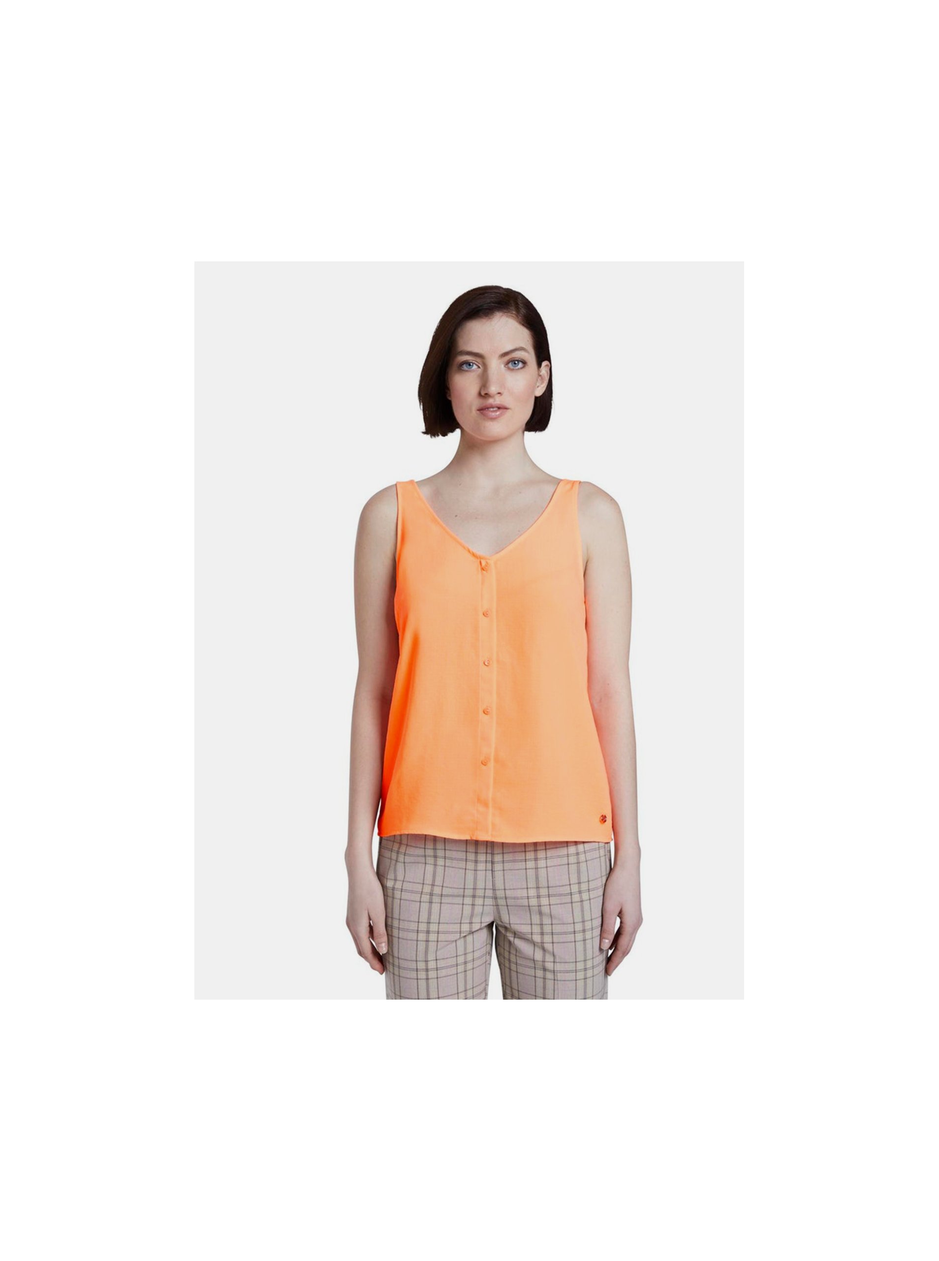 Oranžový dámský top Tom Tailor Denim - Dámské