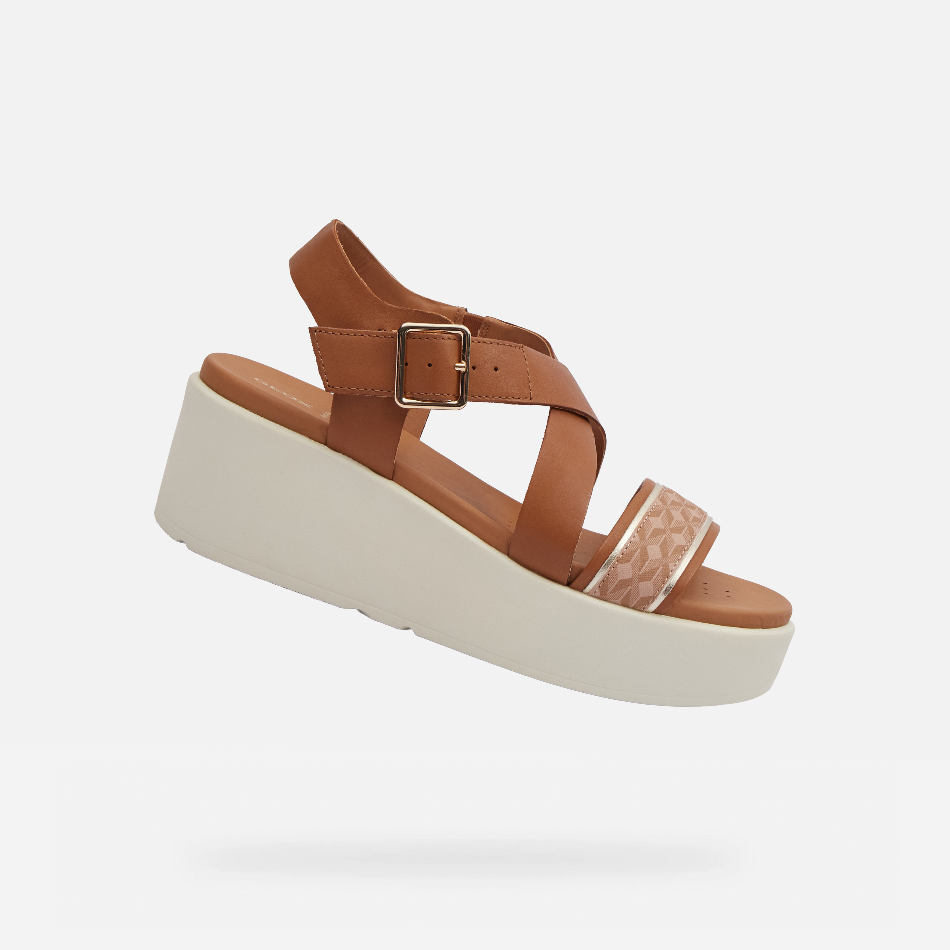 Light brown women&#039;s sandals Geox Xand 2.2S - Women&#039;s
