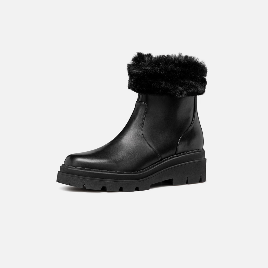 Black women's ankle boots Geox Felleny - Women's